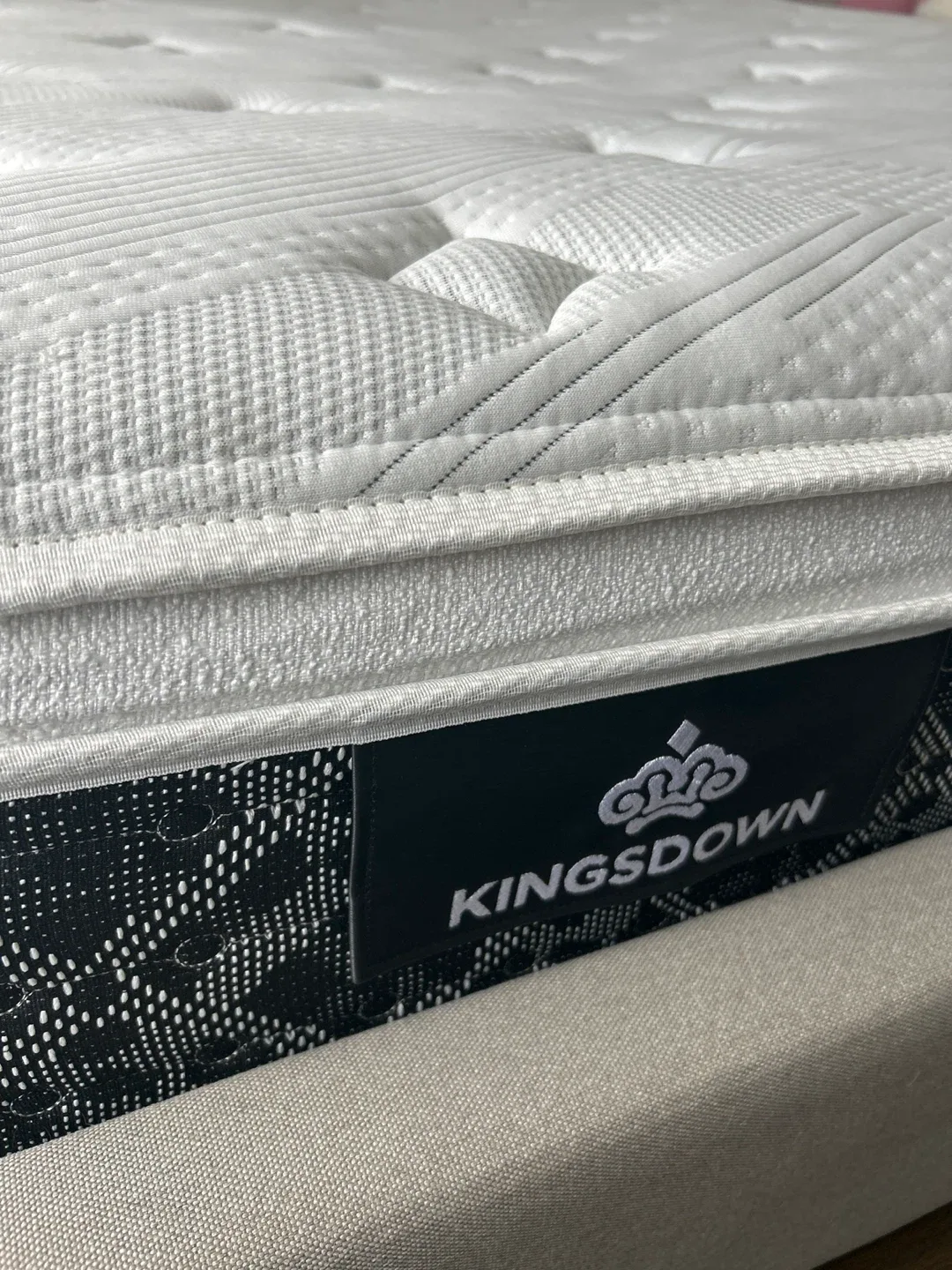 Upholstered Wingback Queen Bed Frame & Kingstown mattress image indicator(7)