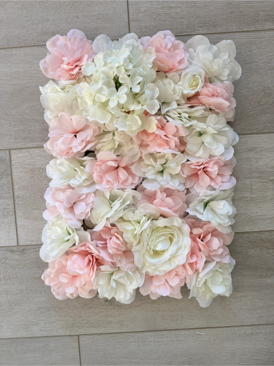 Flower Wall Panel - Pink & White Decor