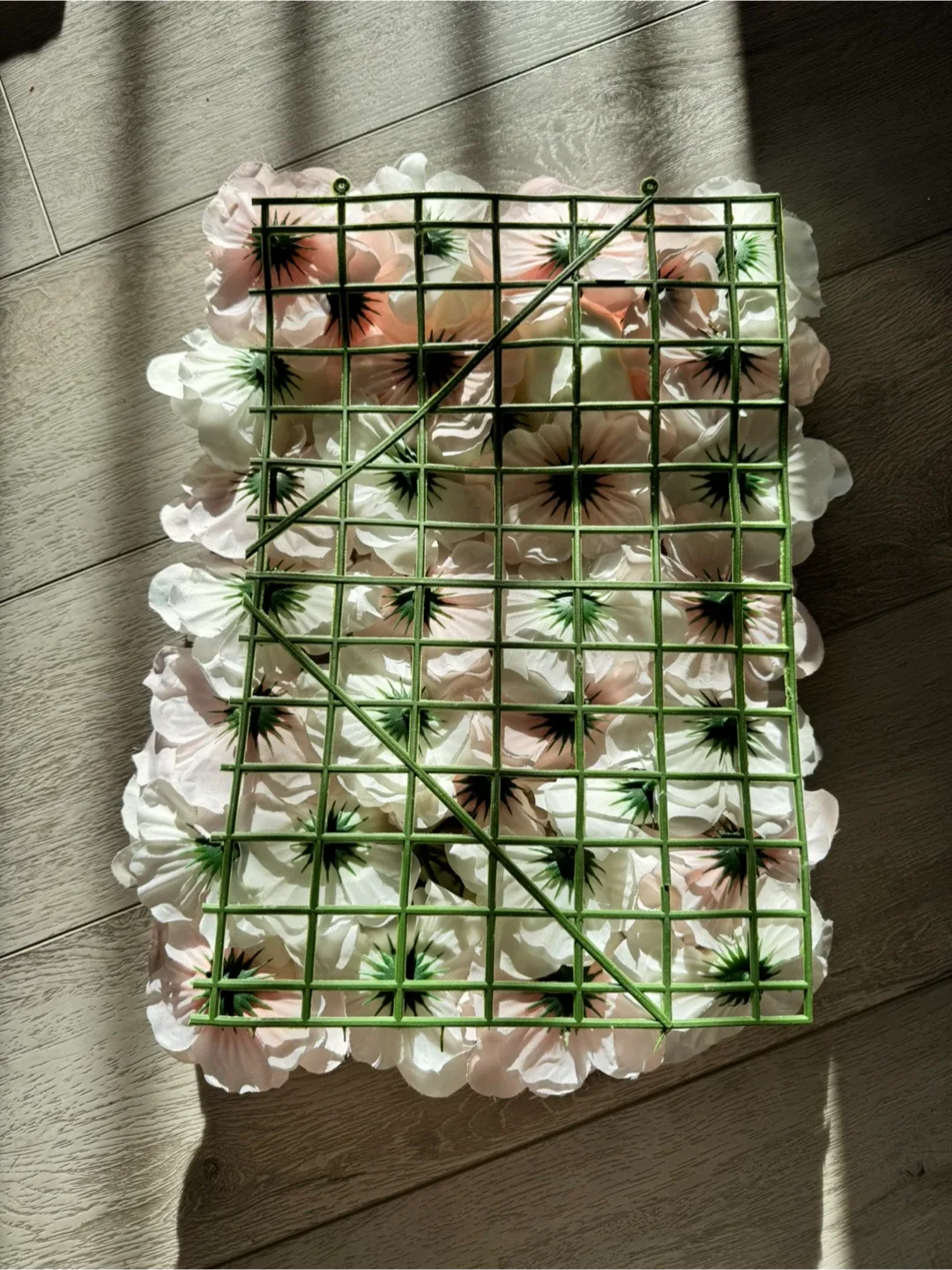 Flower Wall Panel - Pink & White Decor image indicator(4)