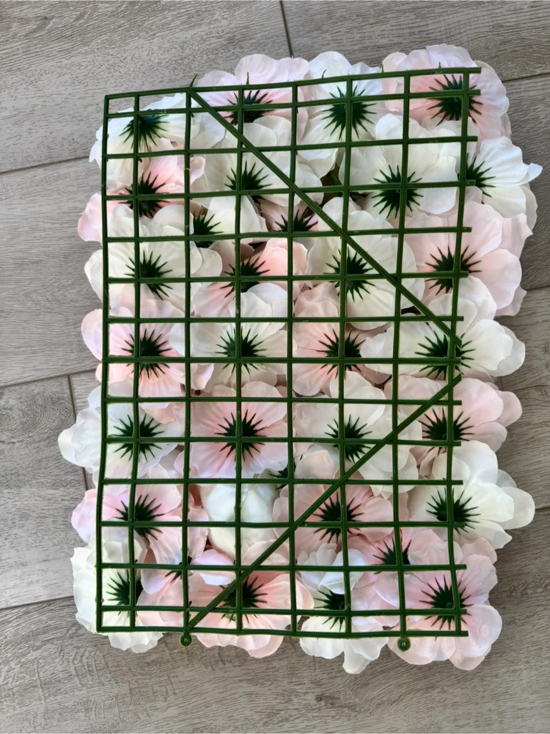 Flower Wall Panel - Pink & White Decor image indicator(2)