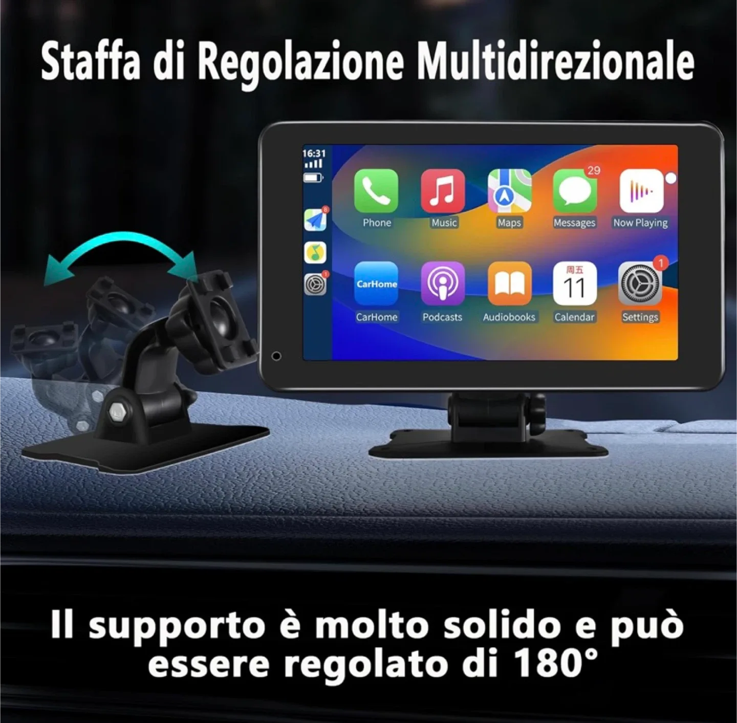 WHATOOK 7" CarPlay & Android Auto PND image indicator(8)