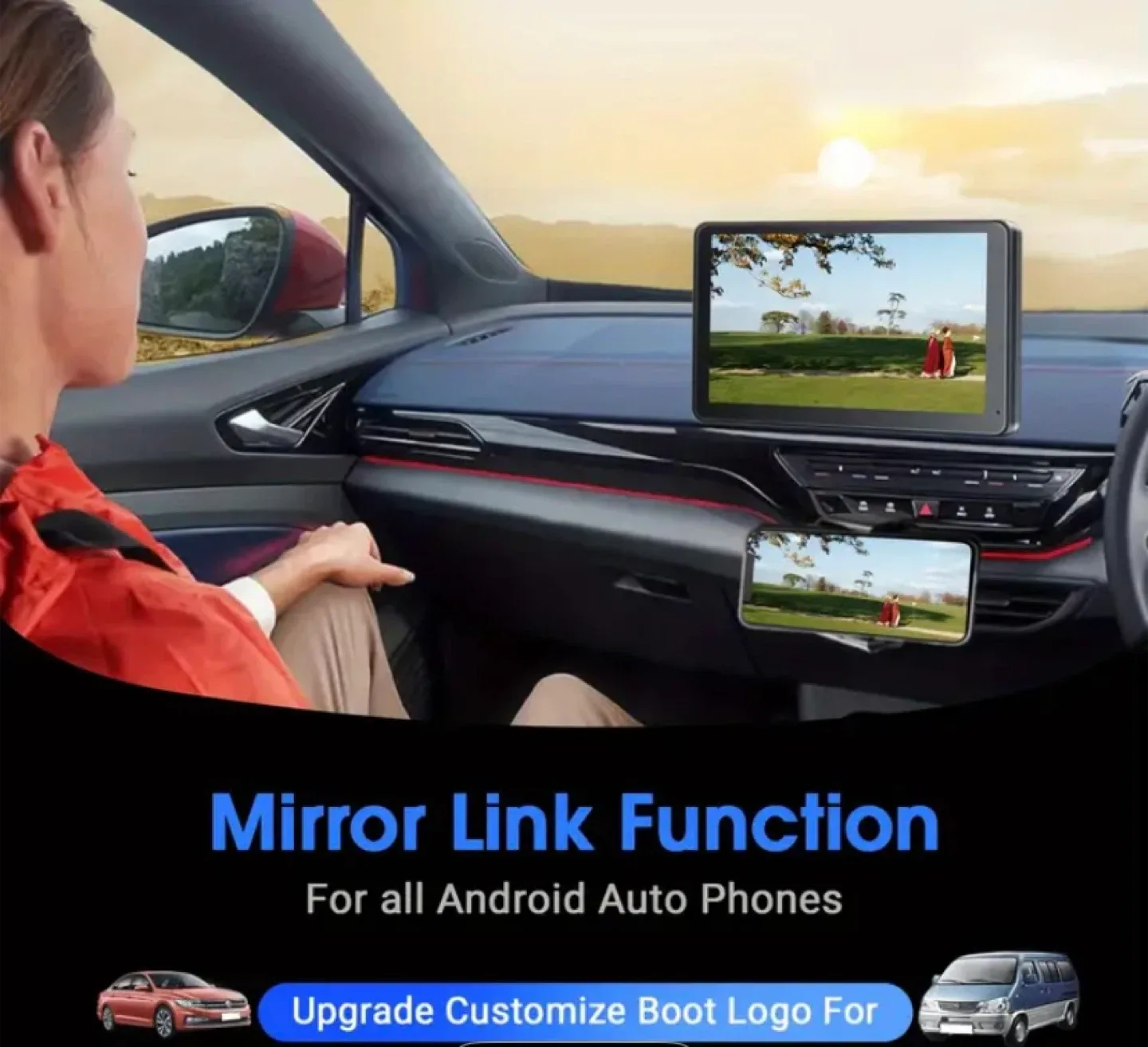 WHATOOK 7" CarPlay & Android Auto PND image indicator(9)