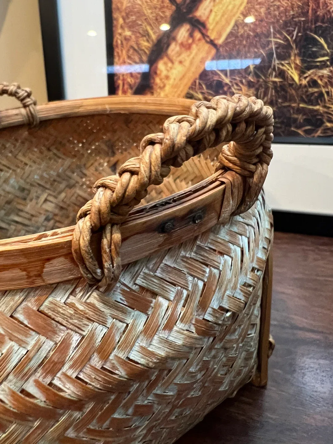 Vintage Bamboo Basket image indicator(6)