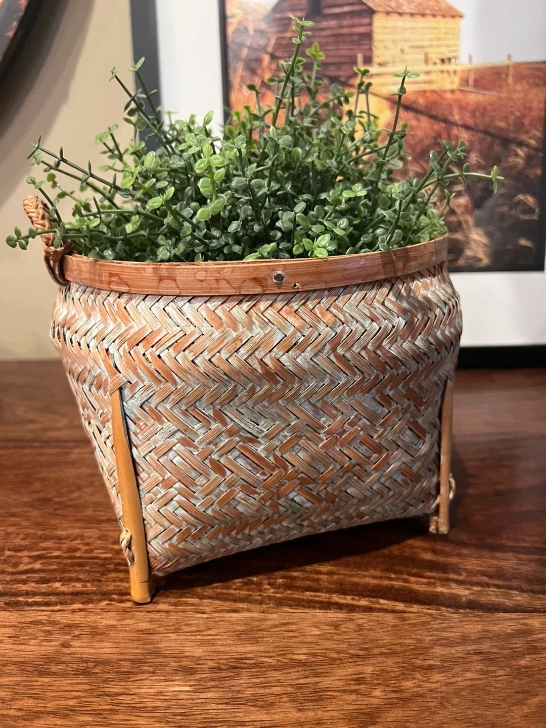 Vintage Bamboo Basket image indicator(7)