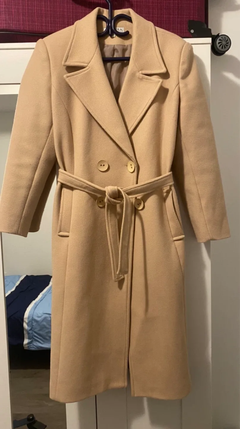 Beige Wool Coat image indicator(2)