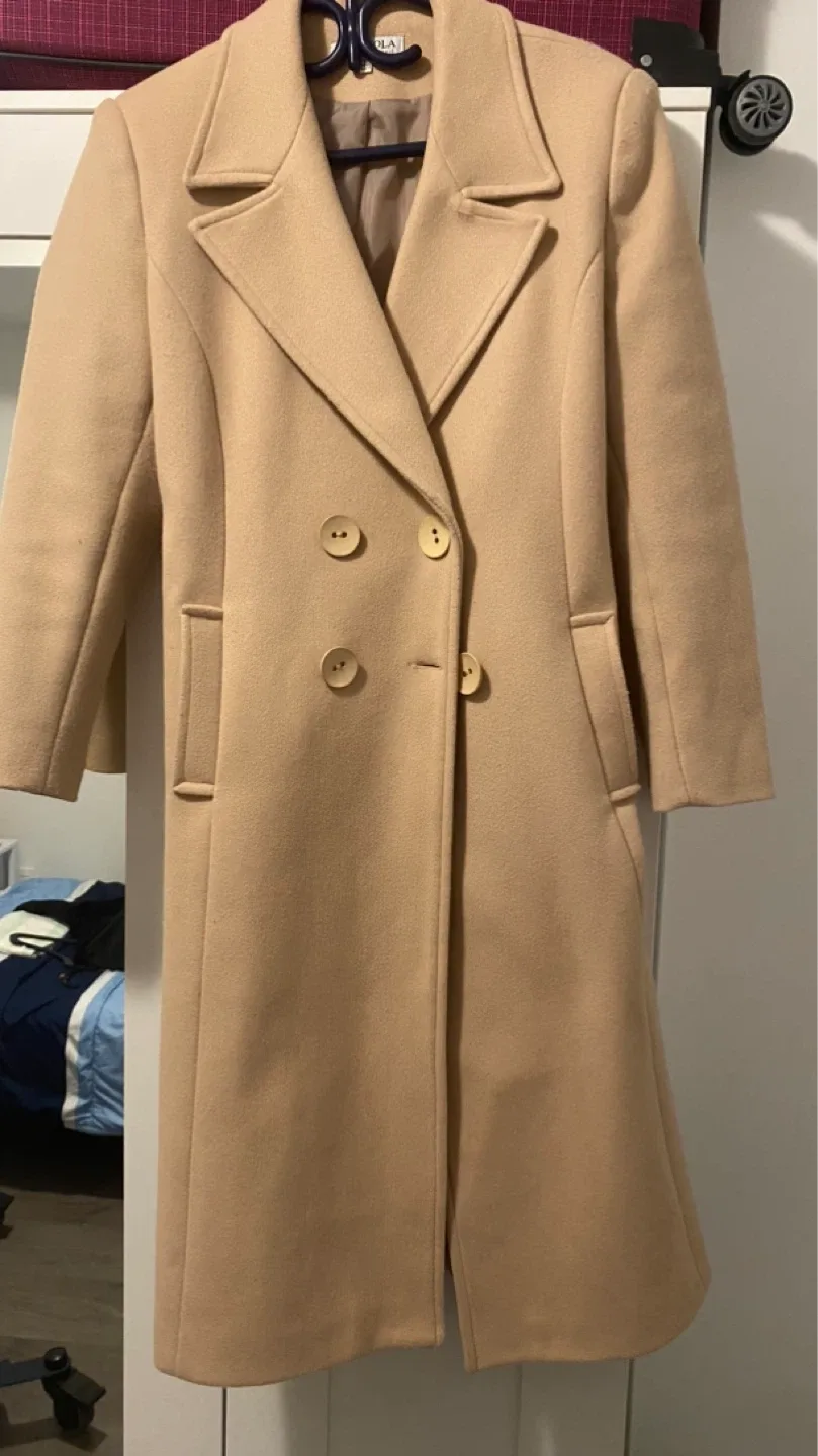 Beige Wool Coat image indicator(3)