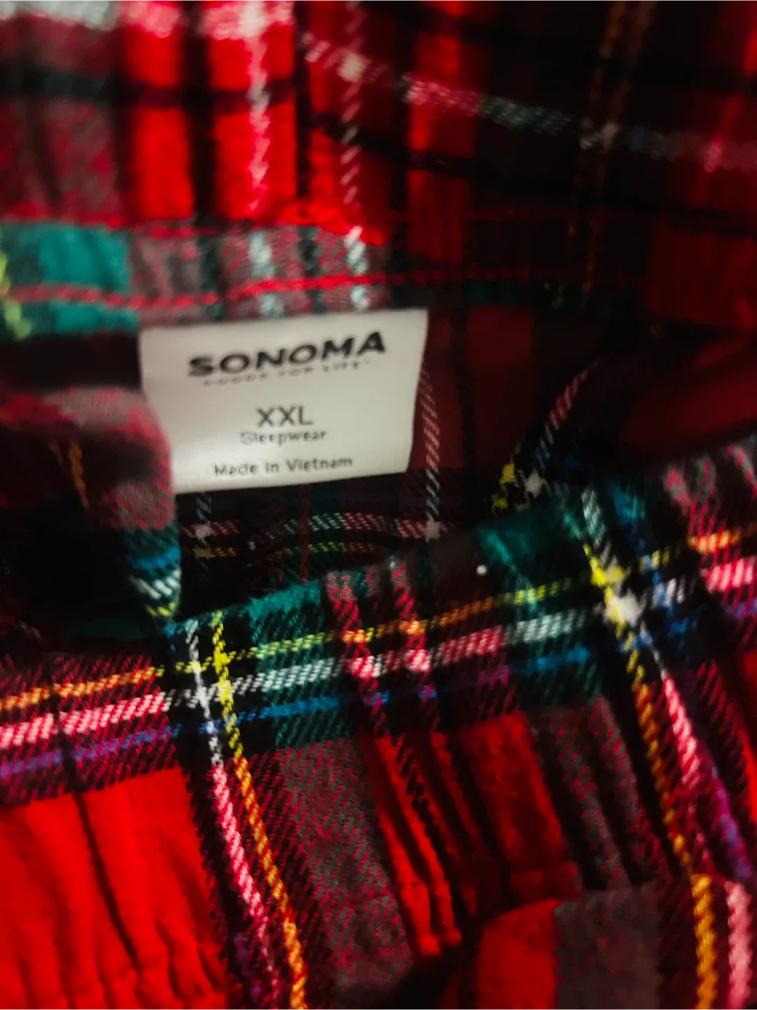 2 Sonoma Sleepwear XXL Flannel Pajama Pants  both for $20 image indicator(2)