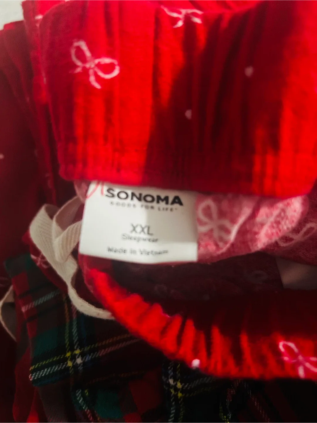 2 Sonoma Sleepwear XXL Flannel Pajama Pants  both for $20 image indicator(3)