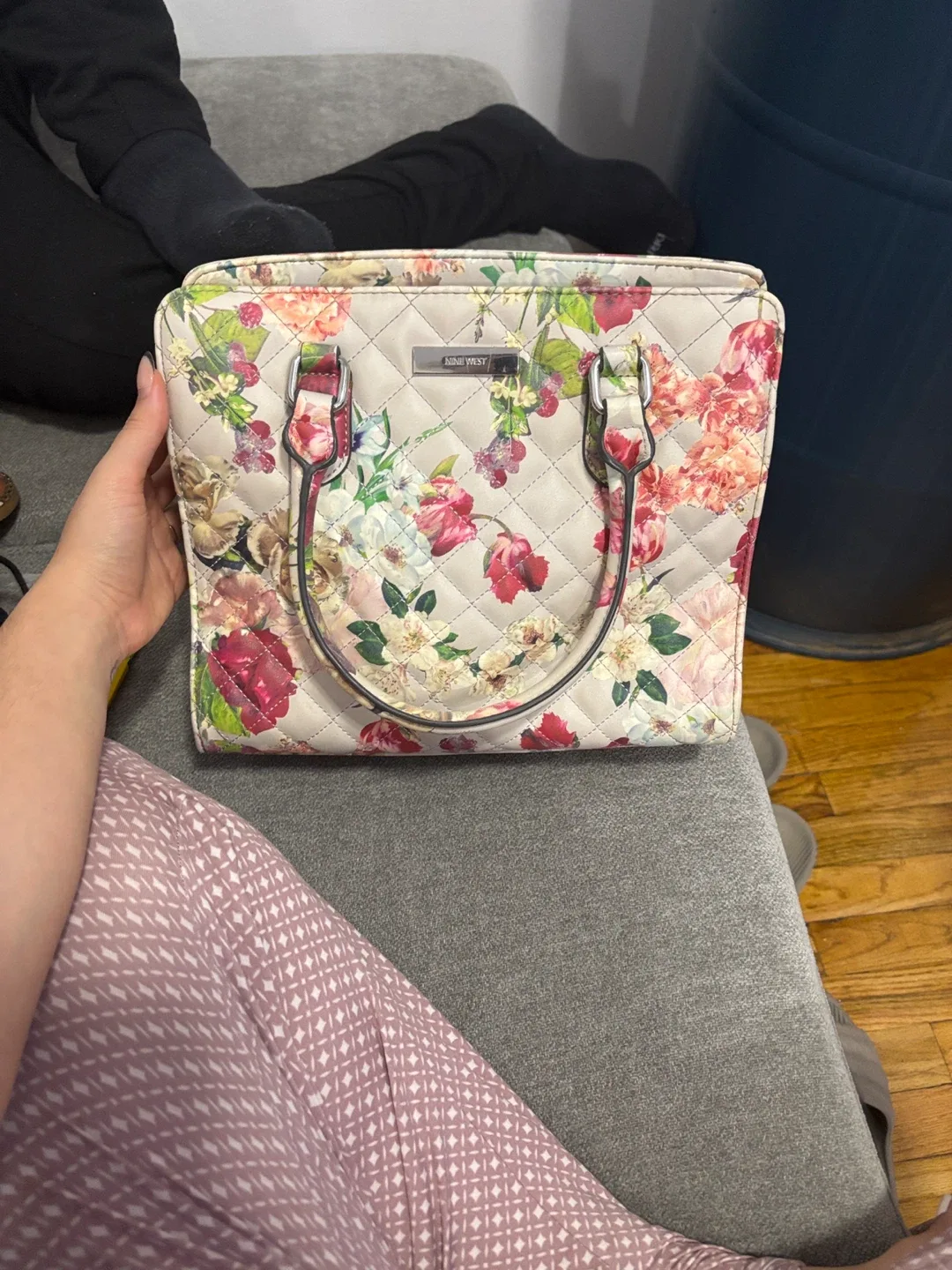 Nine West Floral Satchel Bag