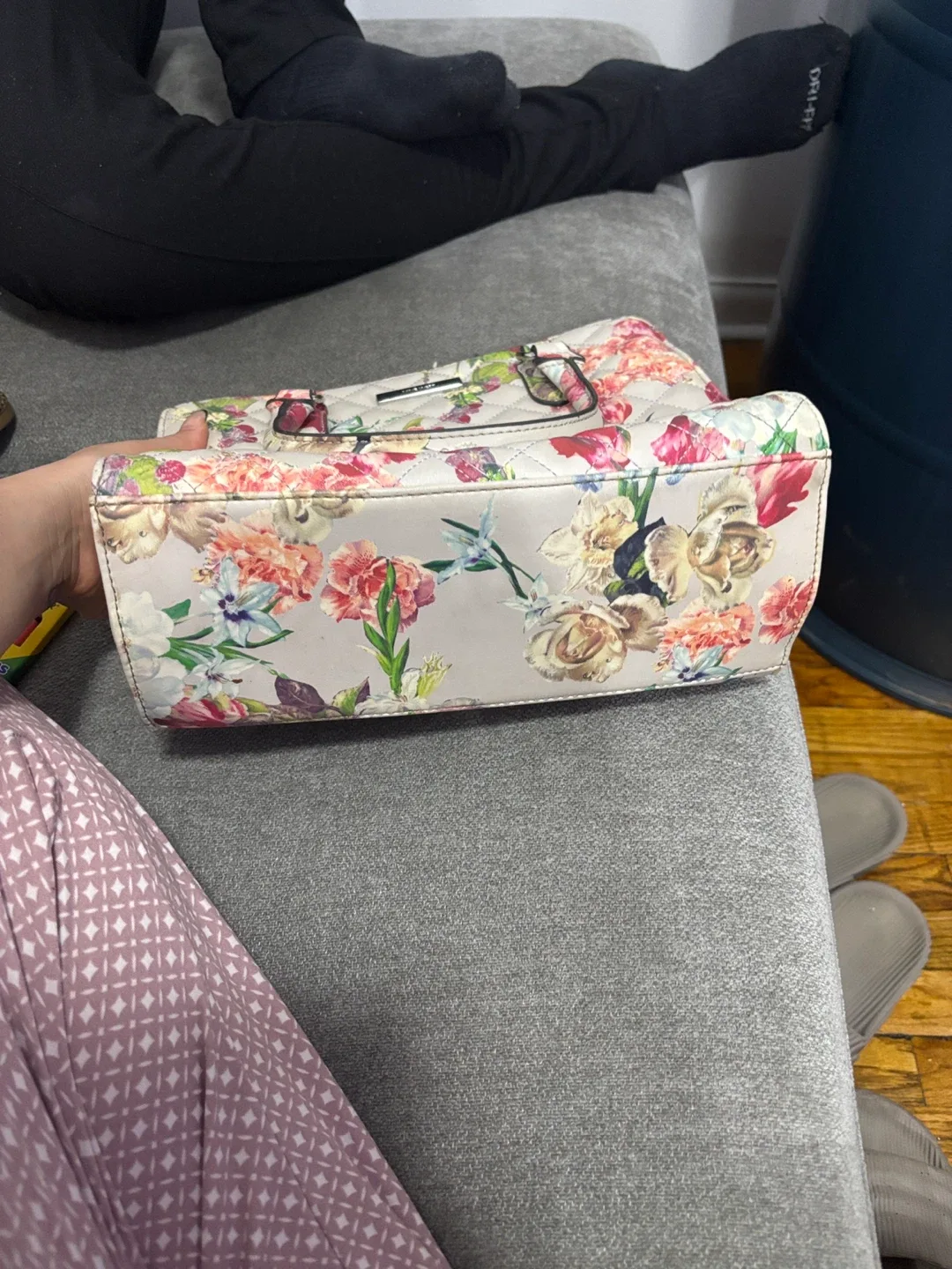 Nine West Floral Satchel Bag image indicator(3)