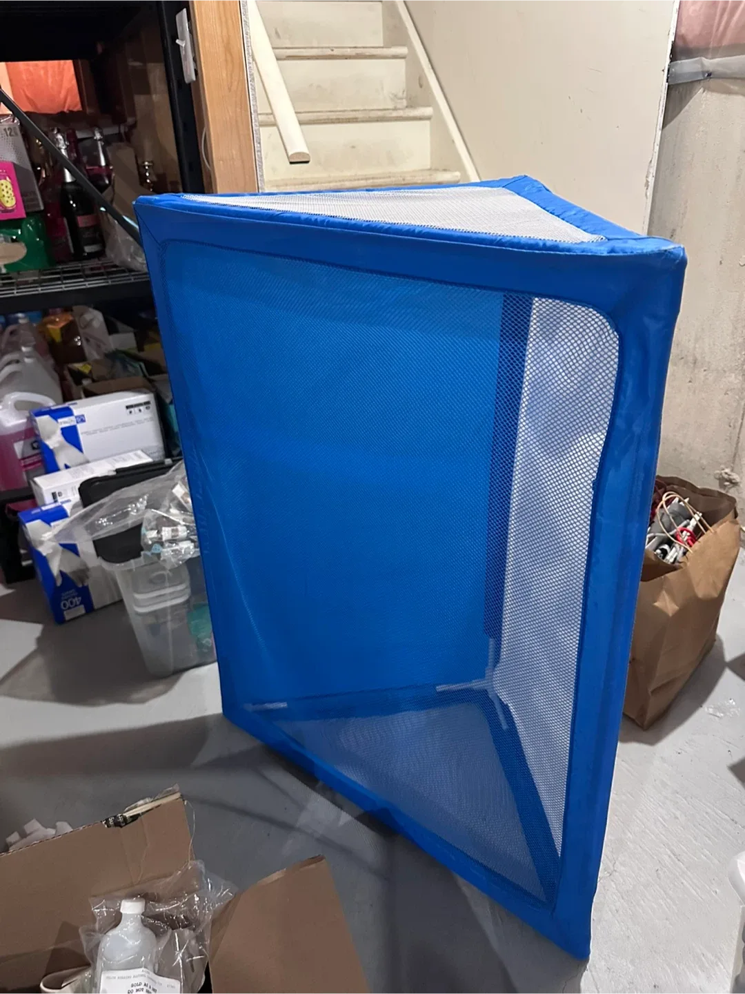 free Blue Pop-Up Laundry Hamper