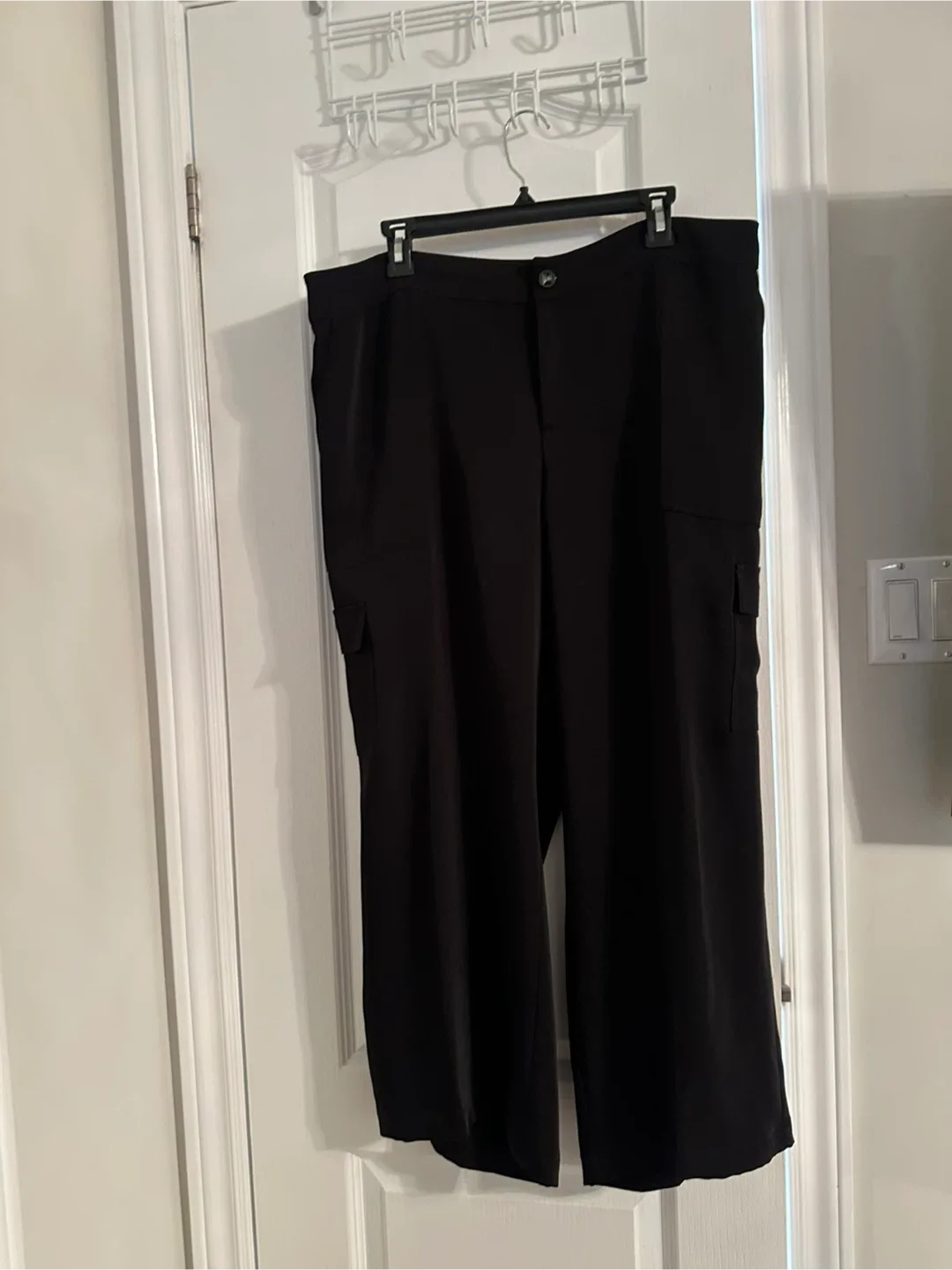 Karl Lagerfeld Paris Black Cargo Pants - XL