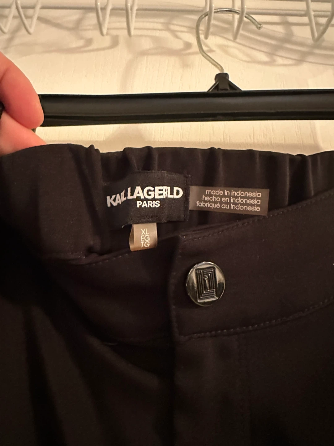Karl Lagerfeld Paris Black Cargo Pants - XL - photo 2