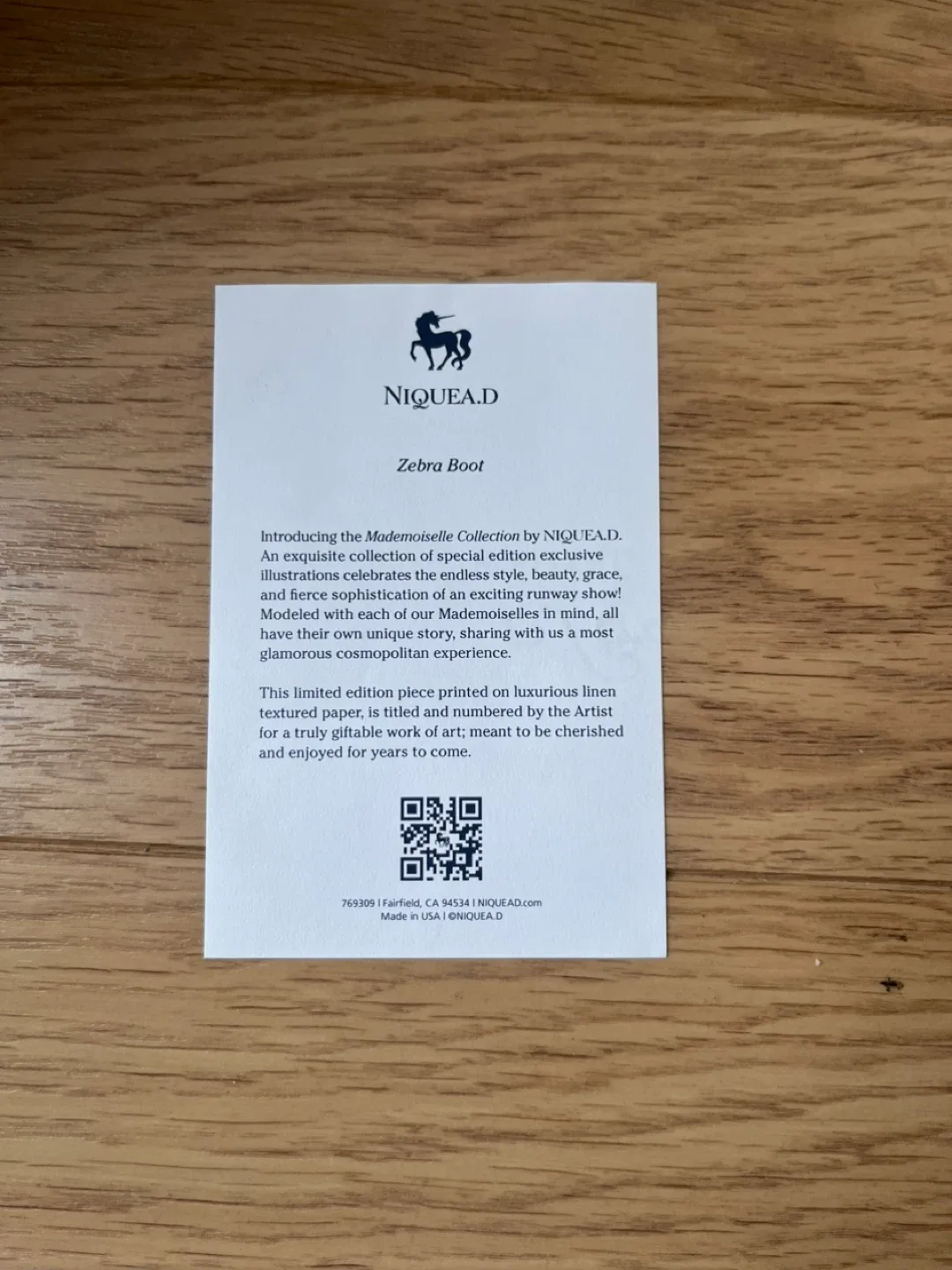 NIQUEA.D Zebra Boot Illustration image indicator(2)