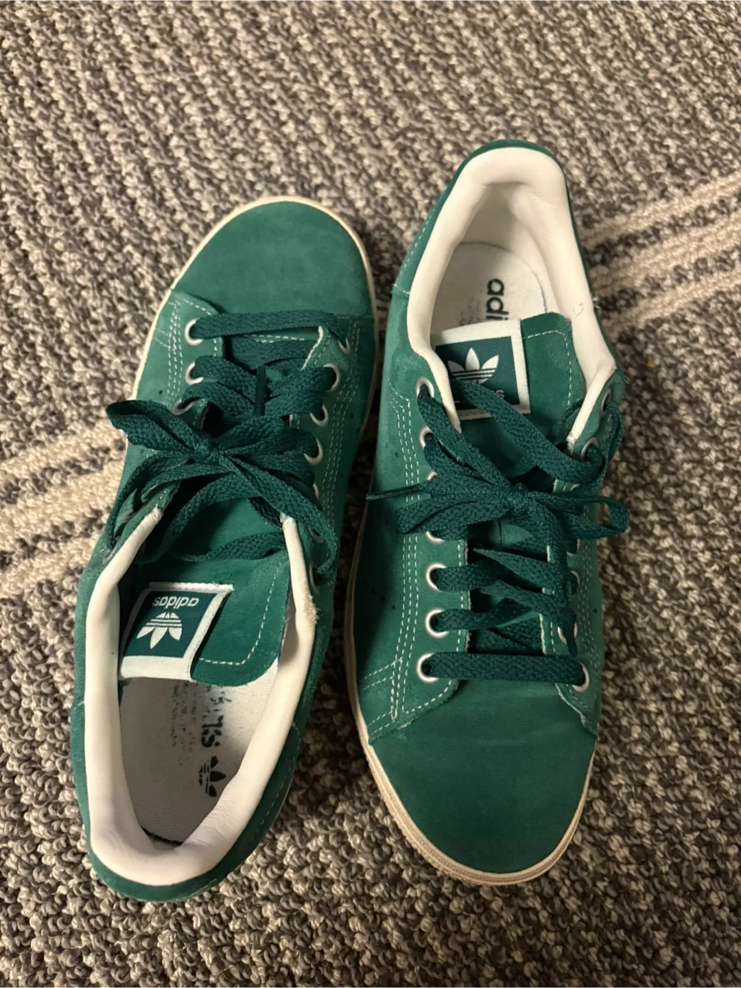 Adidas Stan Smith Green Suede Shoes - US 6 image indicator(3)