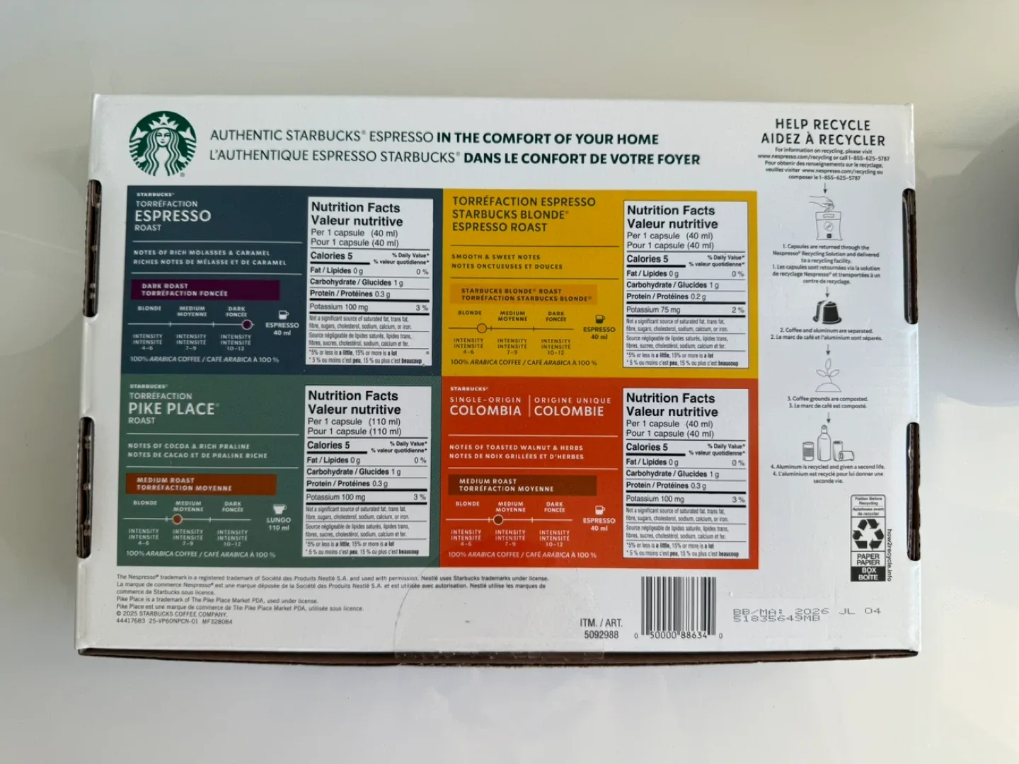 Brand new Starbucks Nespresso Pods - 60 Capsules image indicator(2)