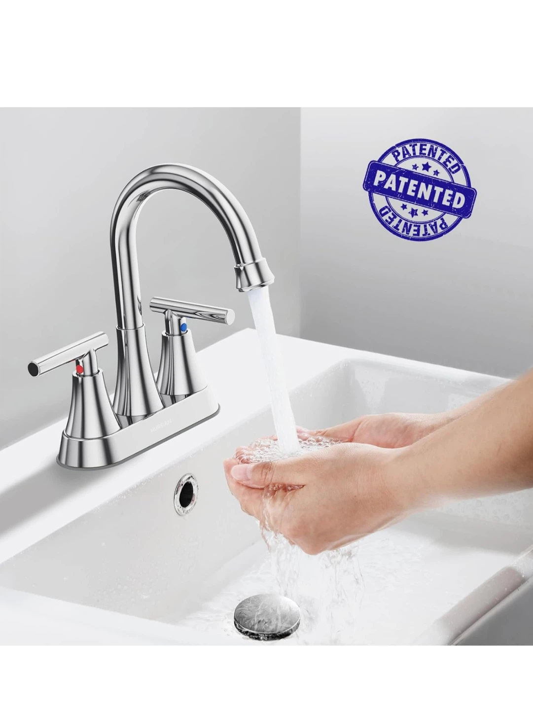 🚰 4" Chrome Bathroom Sink Faucet