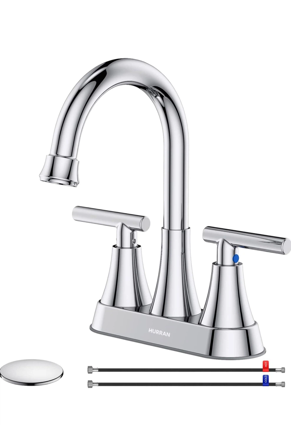 🚰 4" Chrome Bathroom Sink Faucet - photo 2