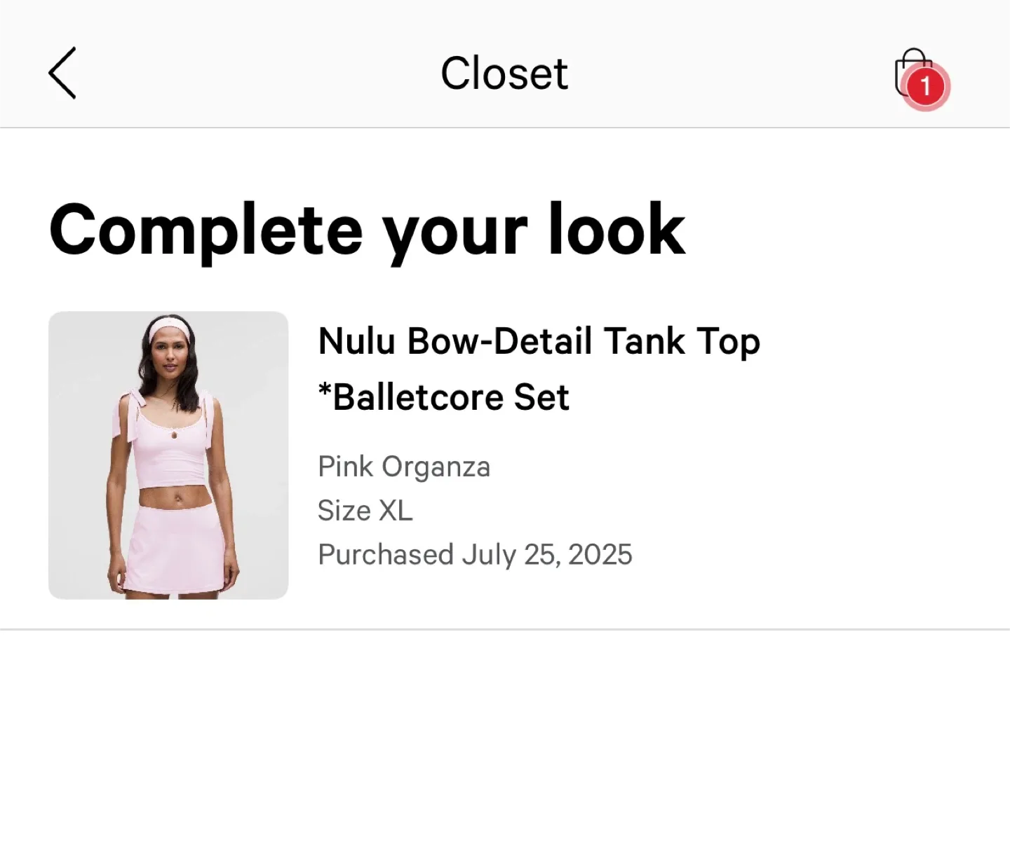 Lululemon Pink Running Shorts & Top, Size L image indicator(6)