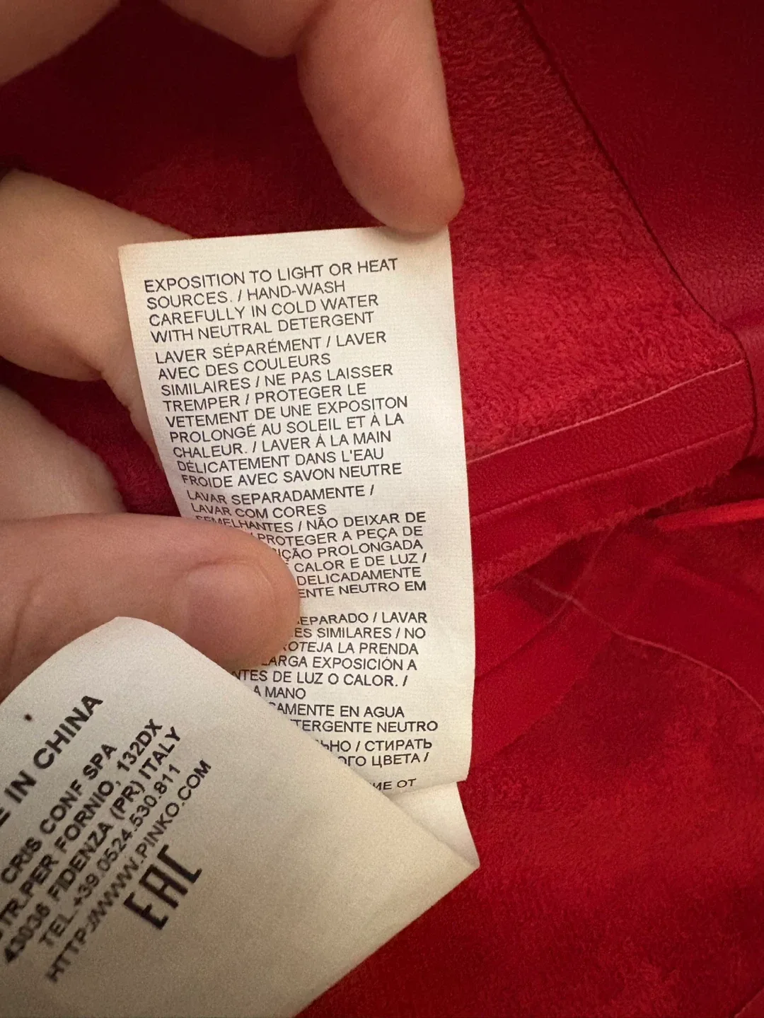 Pinko Red Leather Top - Size 40 (EU) image indicator(5)