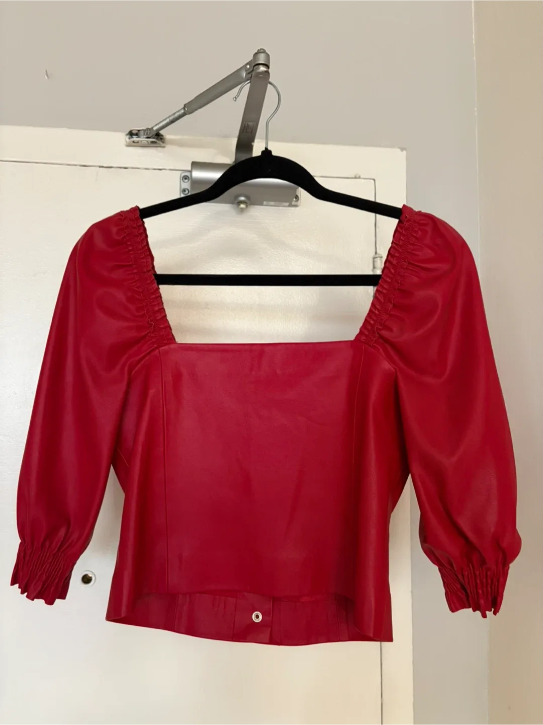 Pinko Red Leather Top - Size 40 (EU) image indicator(2)