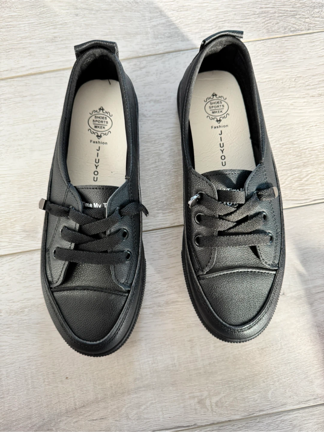 Black Fashion Sneakers, Size 8 - photo 3