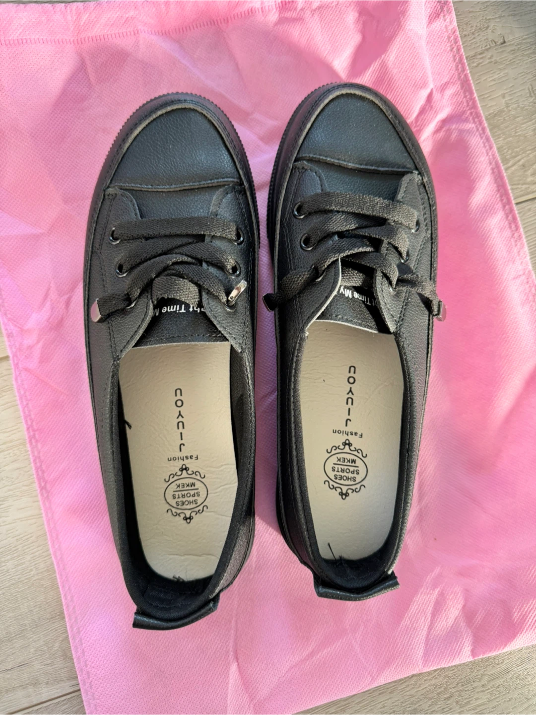 Black Fashion Sneakers, Size 8 - photo 2