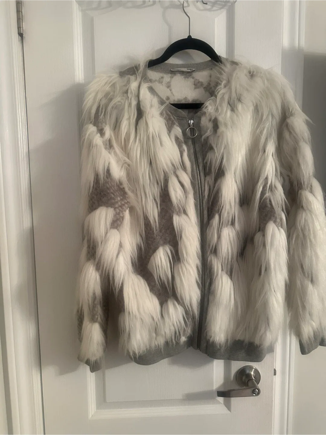Zara Faux Fur Jacket - Size M