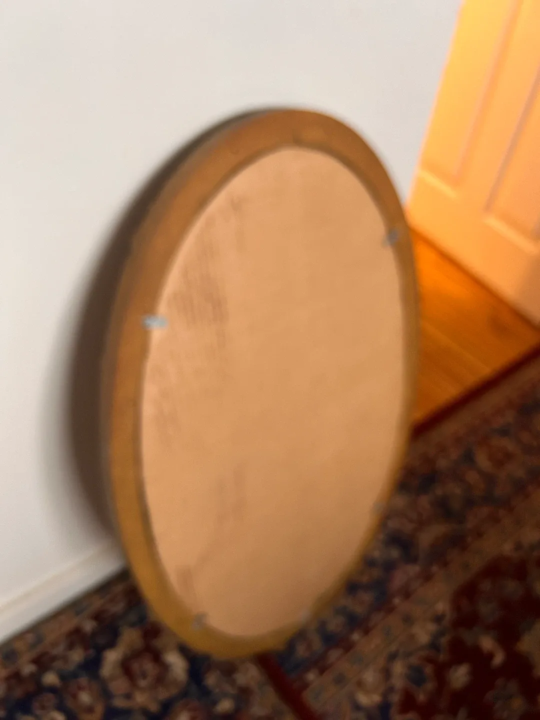 Ornate Oval Framed Mirror image indicator(3)