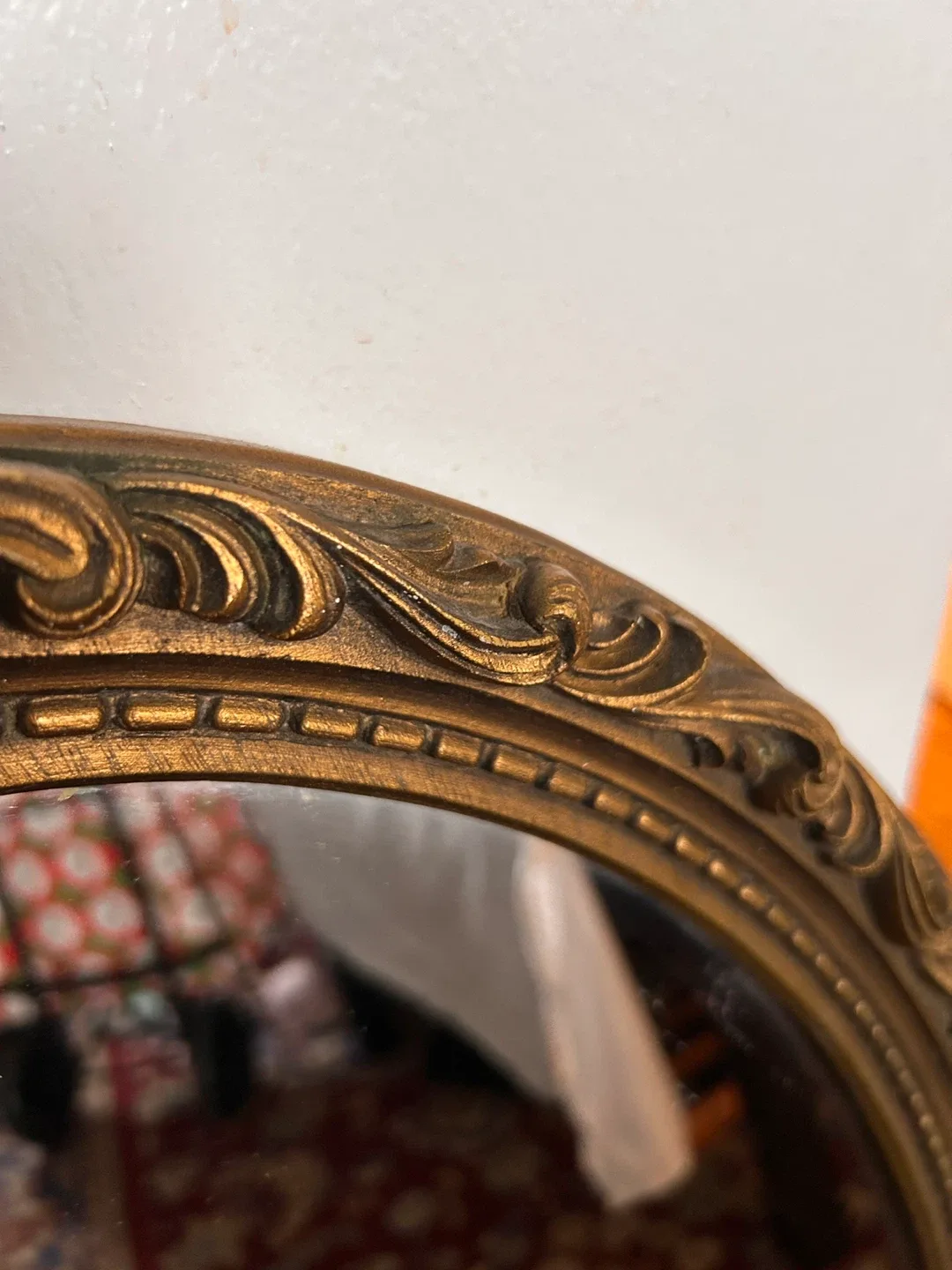 Ornate Oval Framed Mirror image indicator(2)