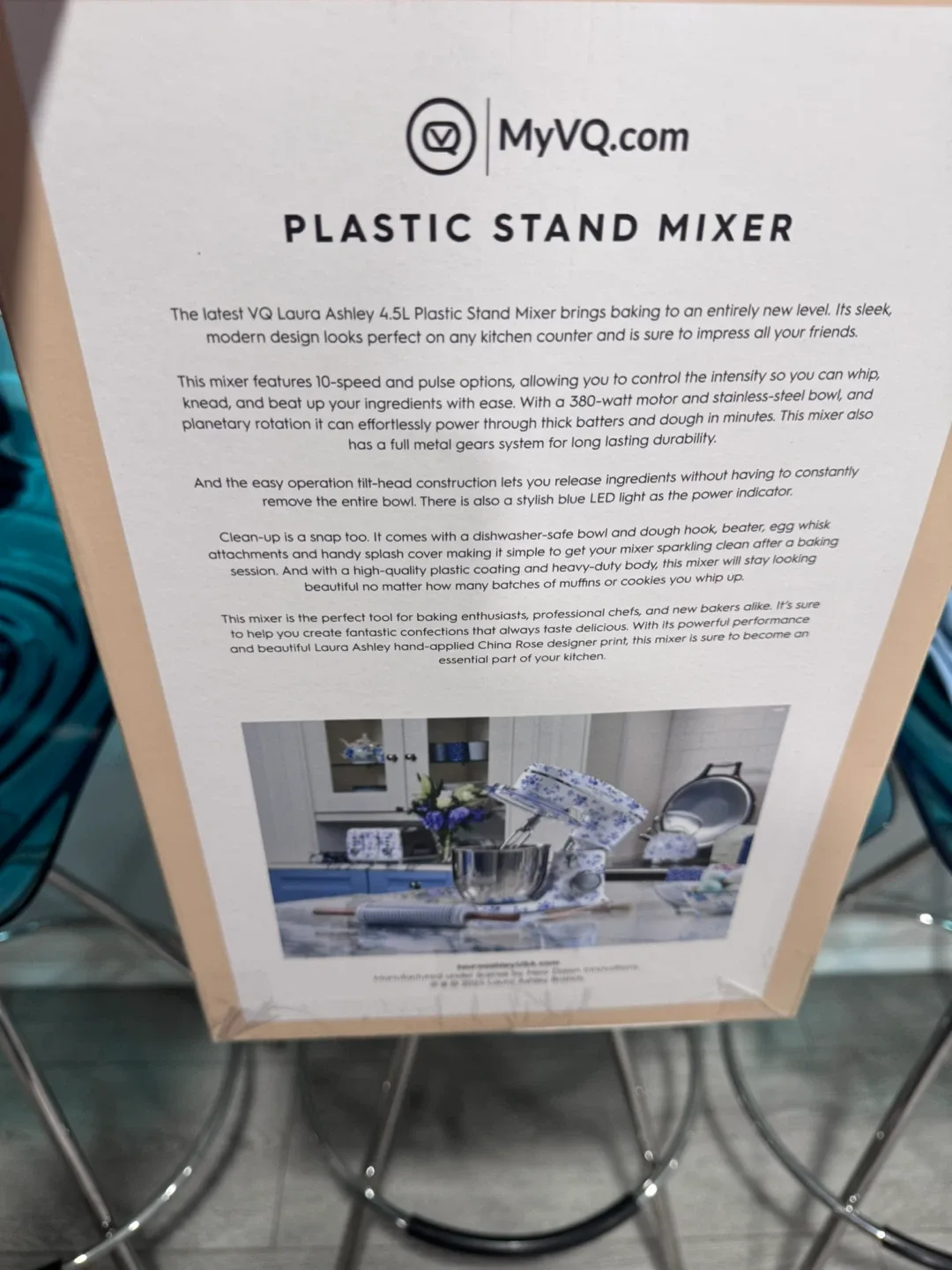 Laura Ashley Plastic Stand Mixer - New in Box! 4.5L image indicator(2)