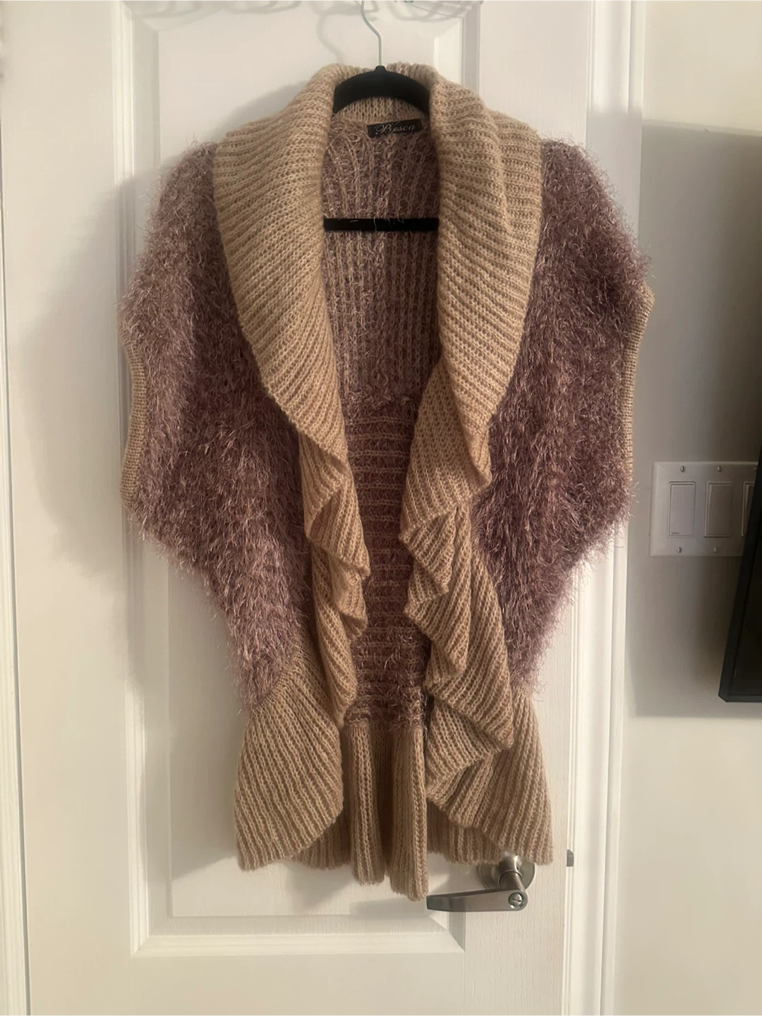 Blanque Beige Sweater Vest - Size Small