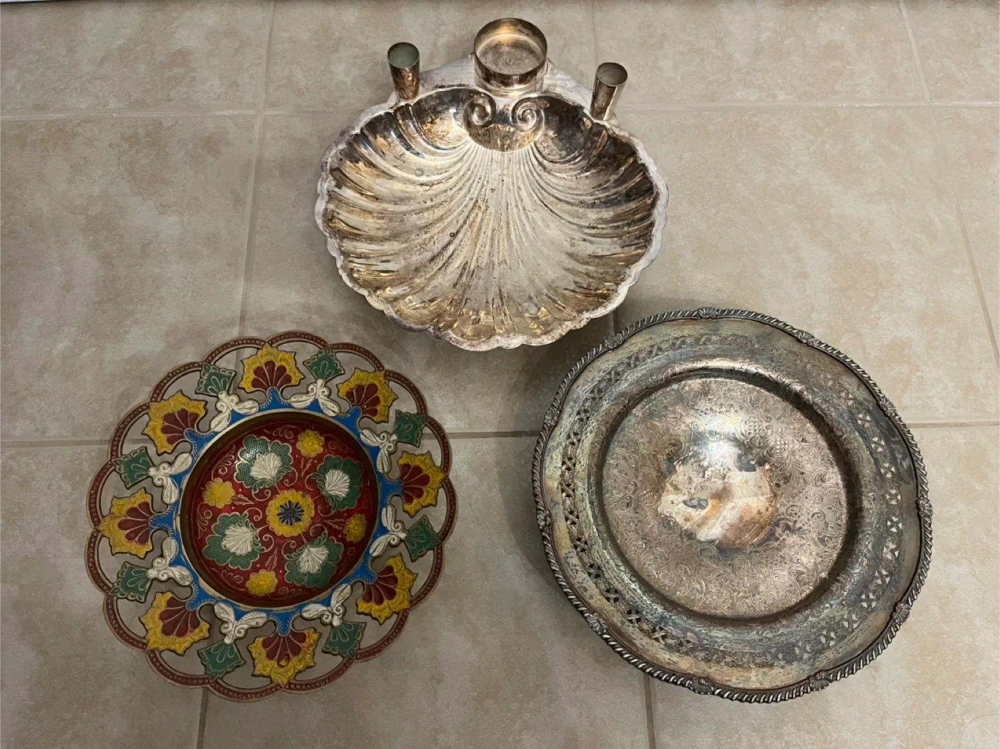 Vintage Decorative Bowls - Set of 3