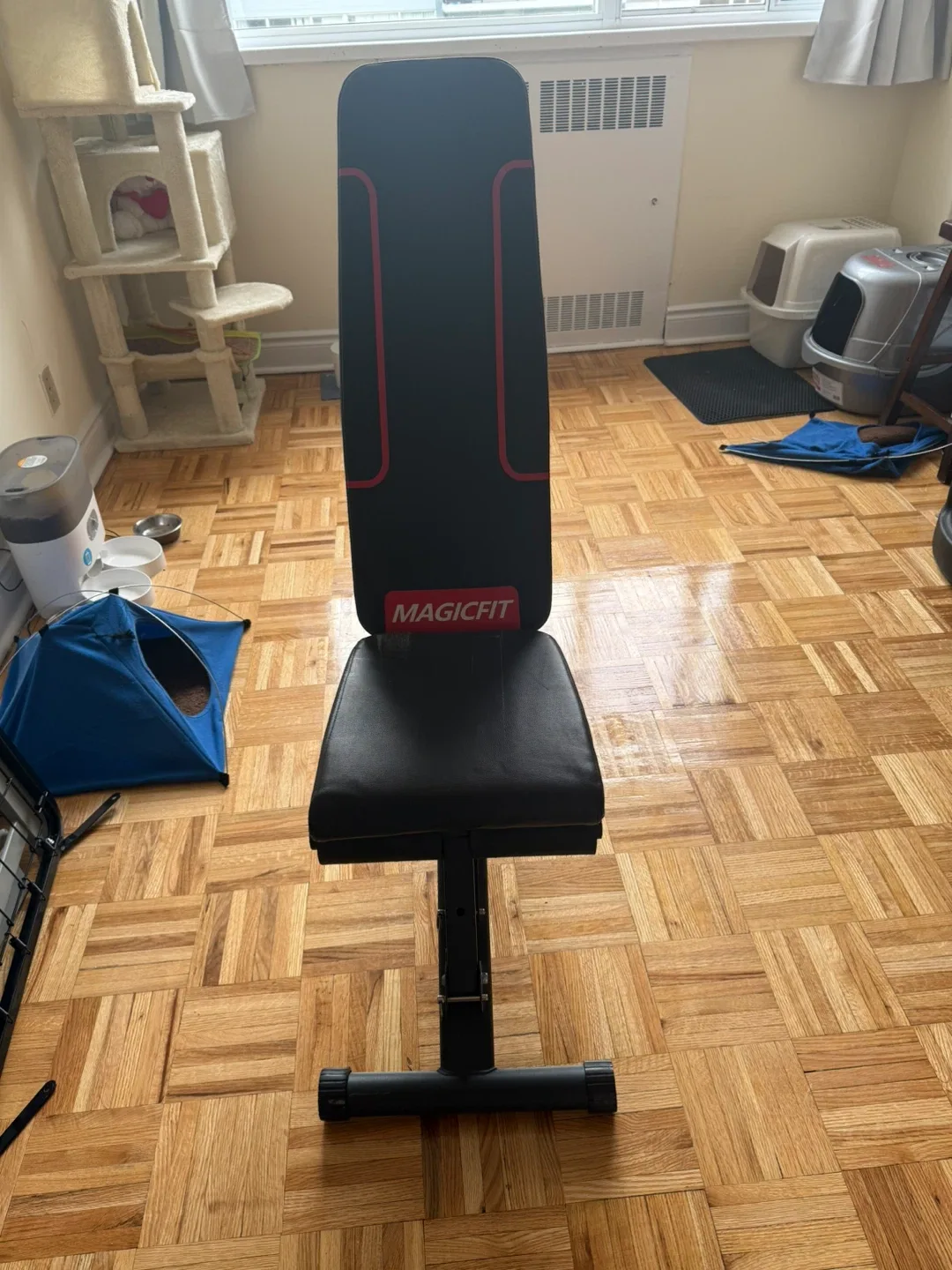 MAGICFIT Foldable Adjustable Weight Bench Press image indicator(3)