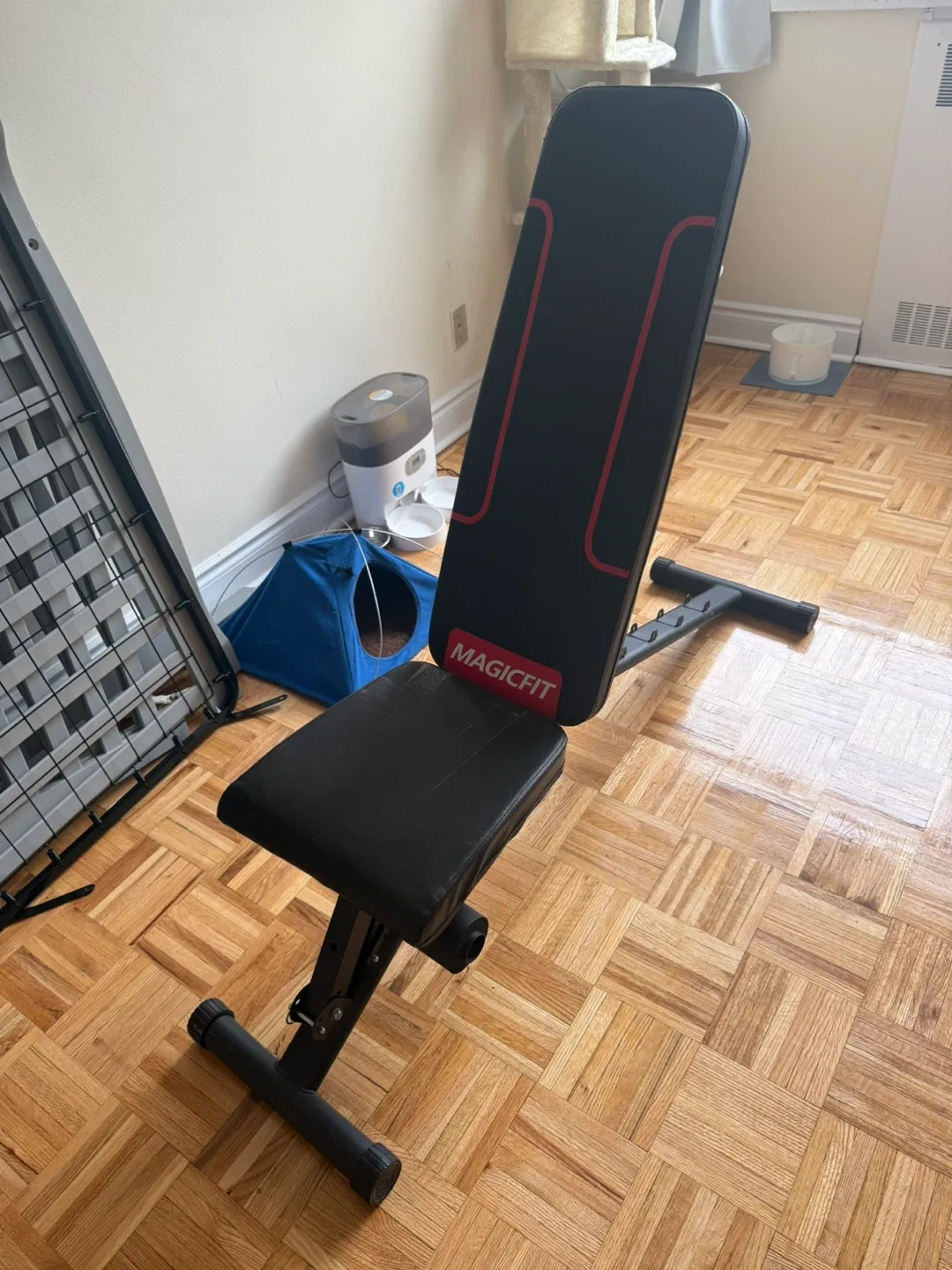 MAGICFIT Foldable Adjustable Weight Bench Press image indicator(4)