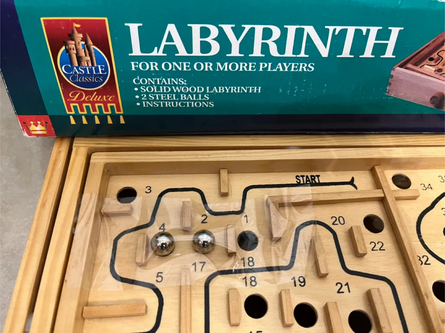 Castle Classics Deluxe Solid Wood Labyrinth Game image indicator(3)