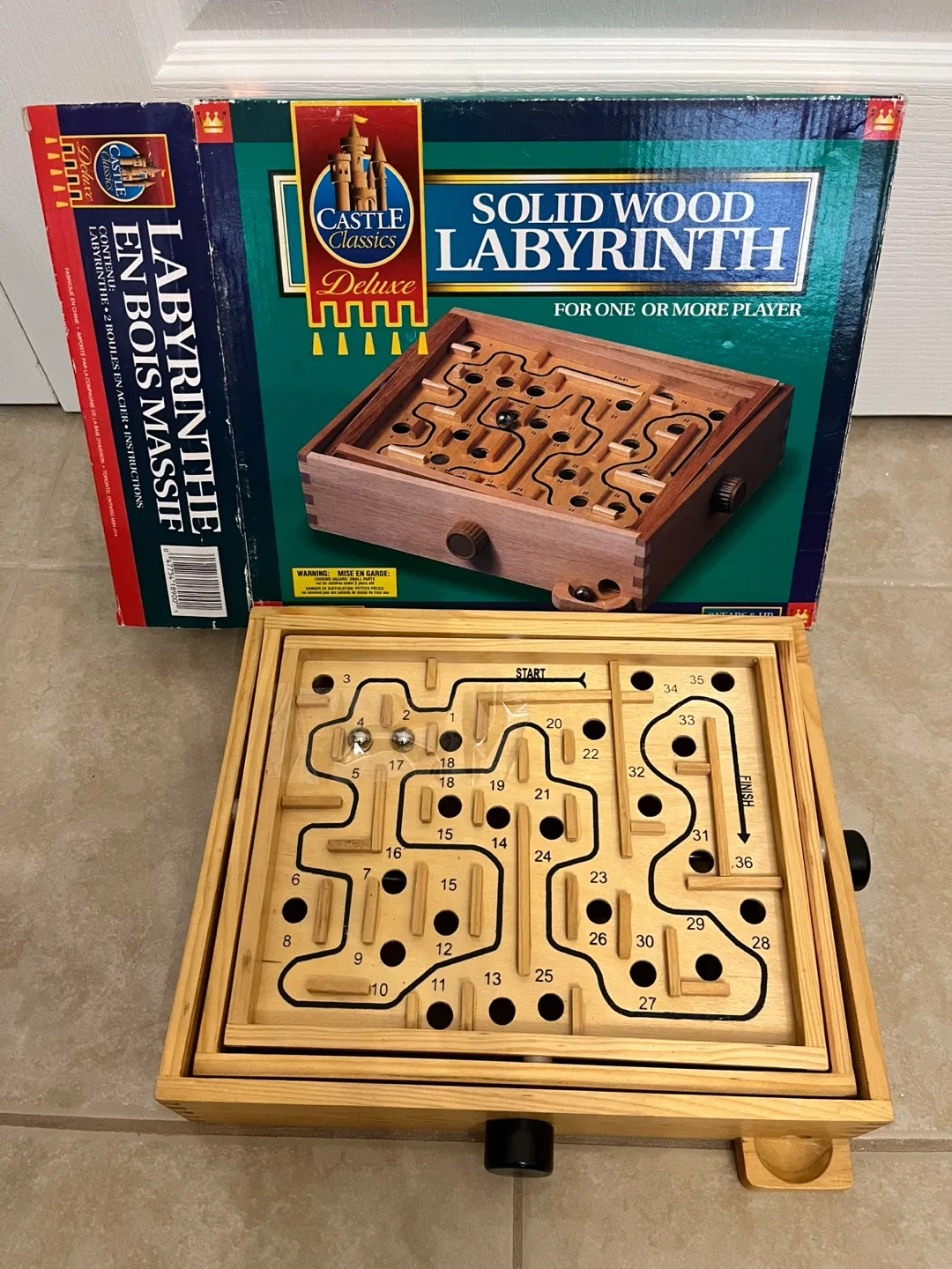 Castle Classics Deluxe Solid Wood Labyrinth Game image indicator(2)