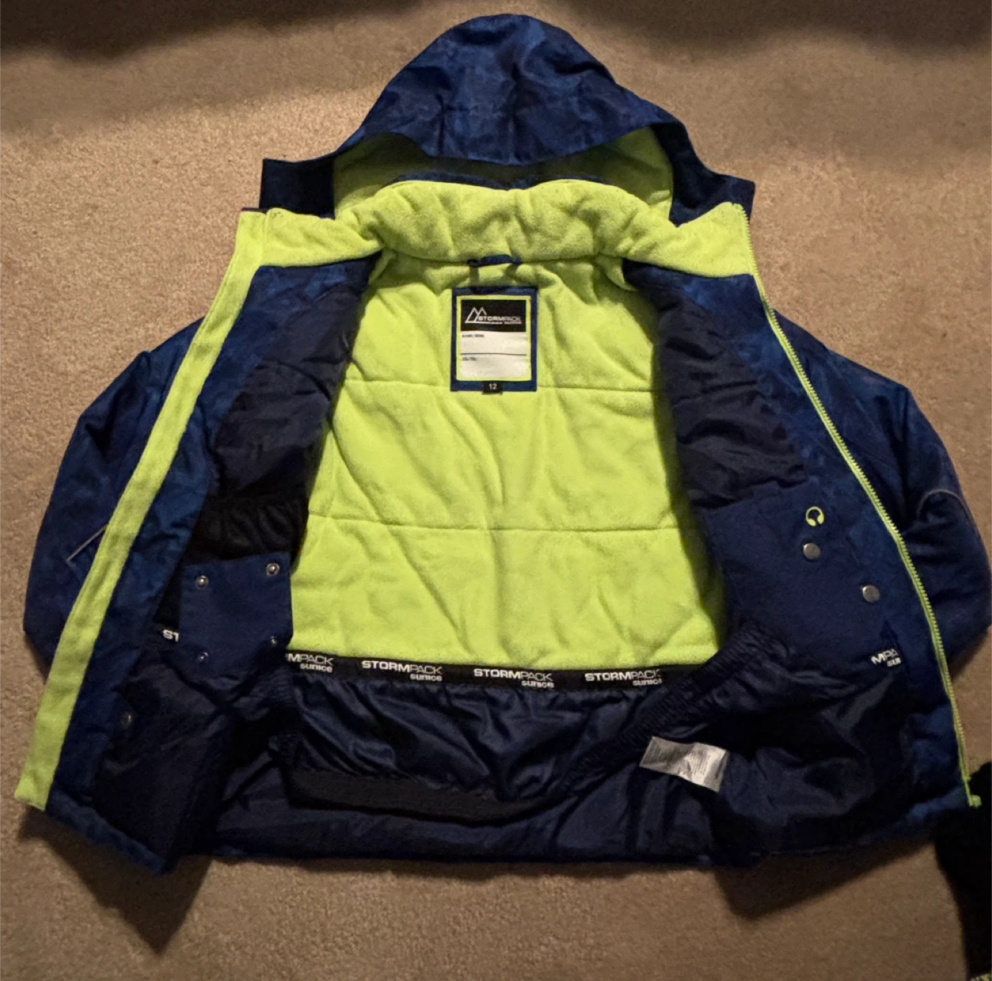 Stormpack Sunice Blue Kids' Jacket Size 12 - photo 3