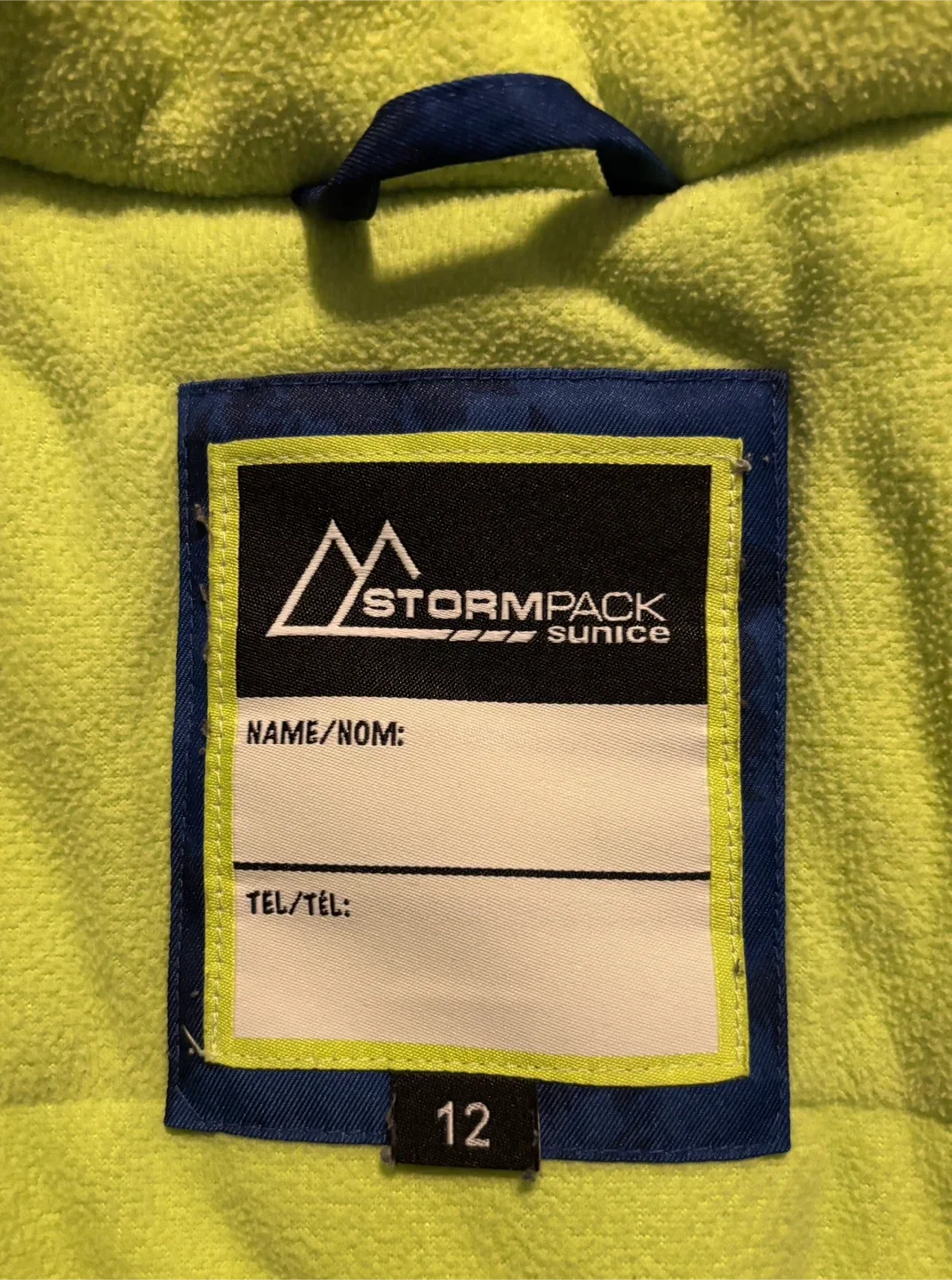 Stormpack Sunice Blue Kids' Jacket Size 12 image indicator(6)