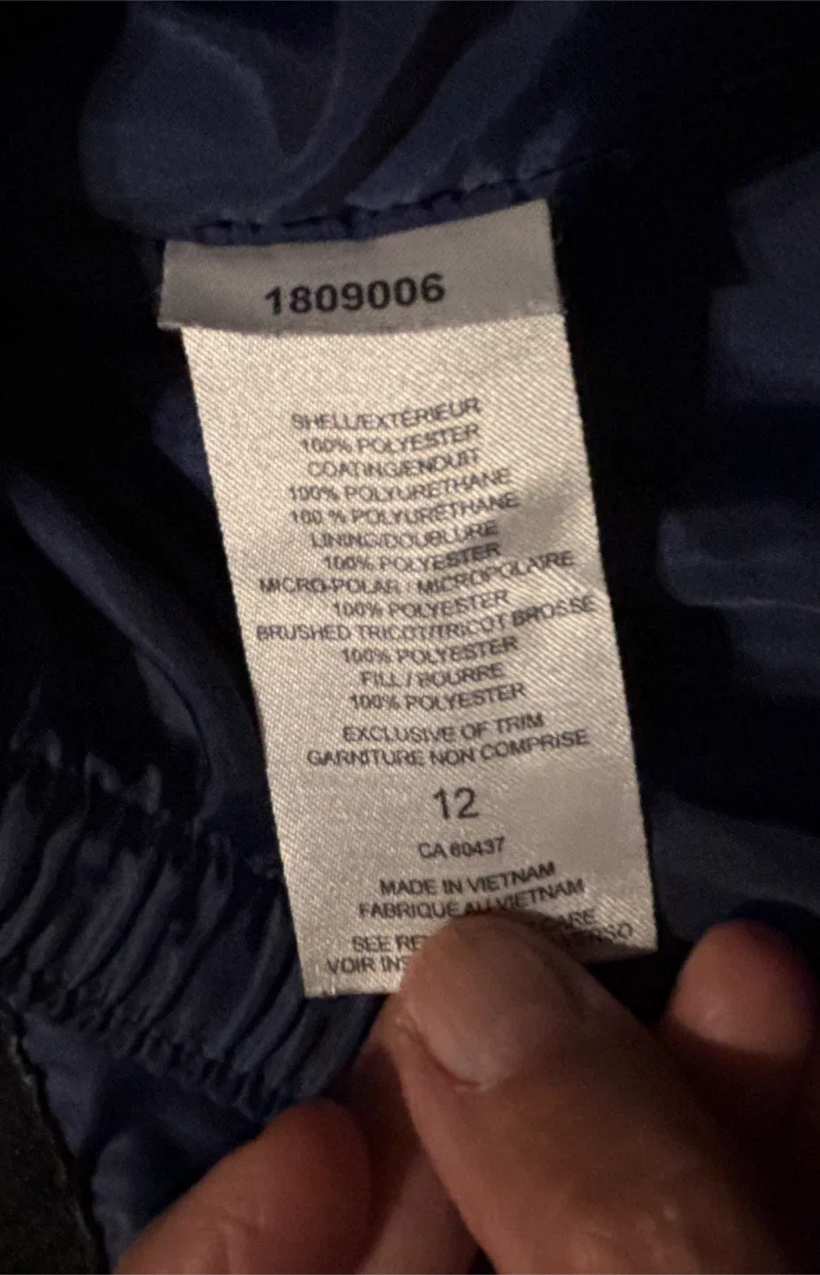 Stormpack Sunice Blue Kids' Jacket Size 12 image indicator(7)