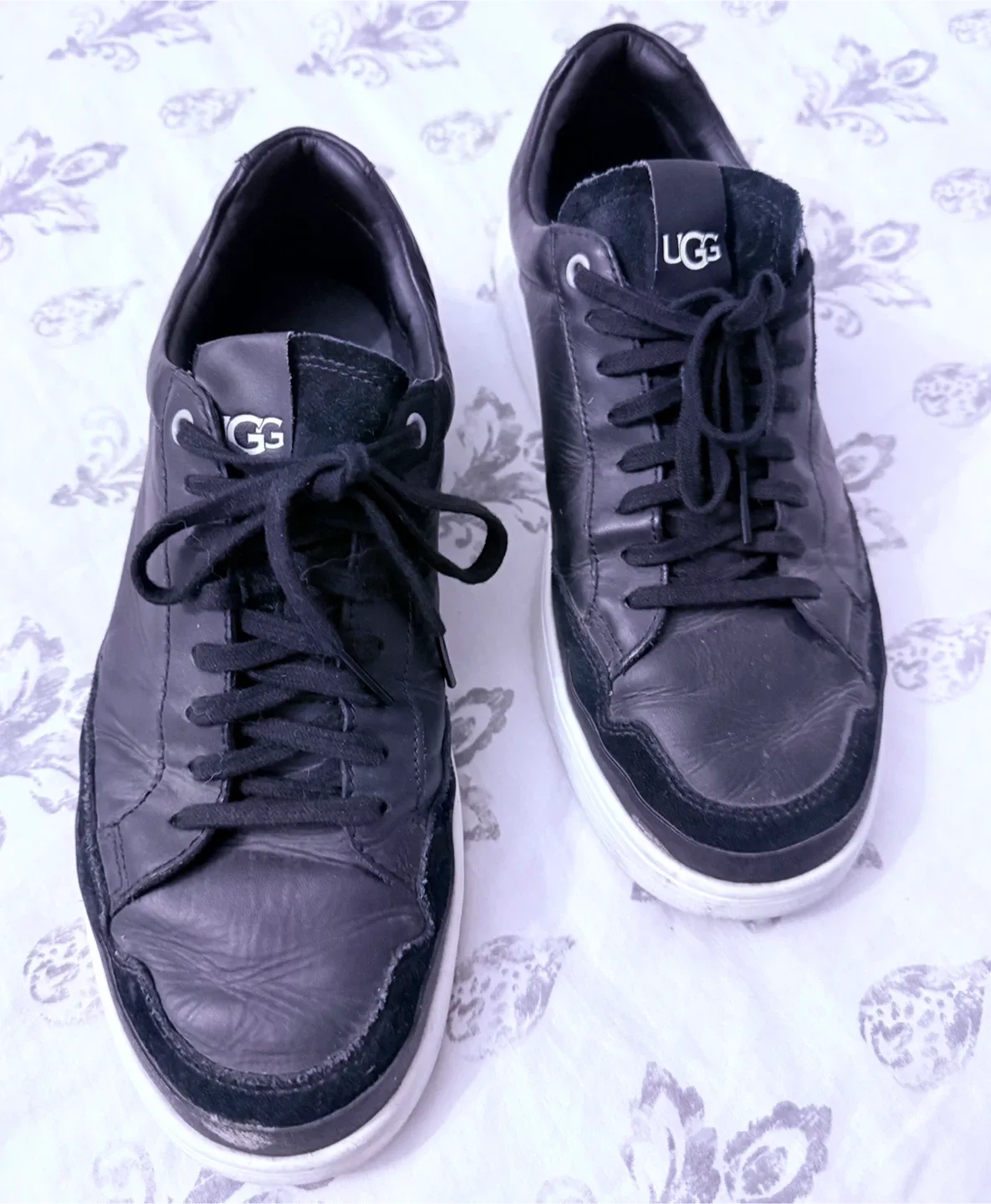 UGG Leather Sneakers - Black image indicator(3)