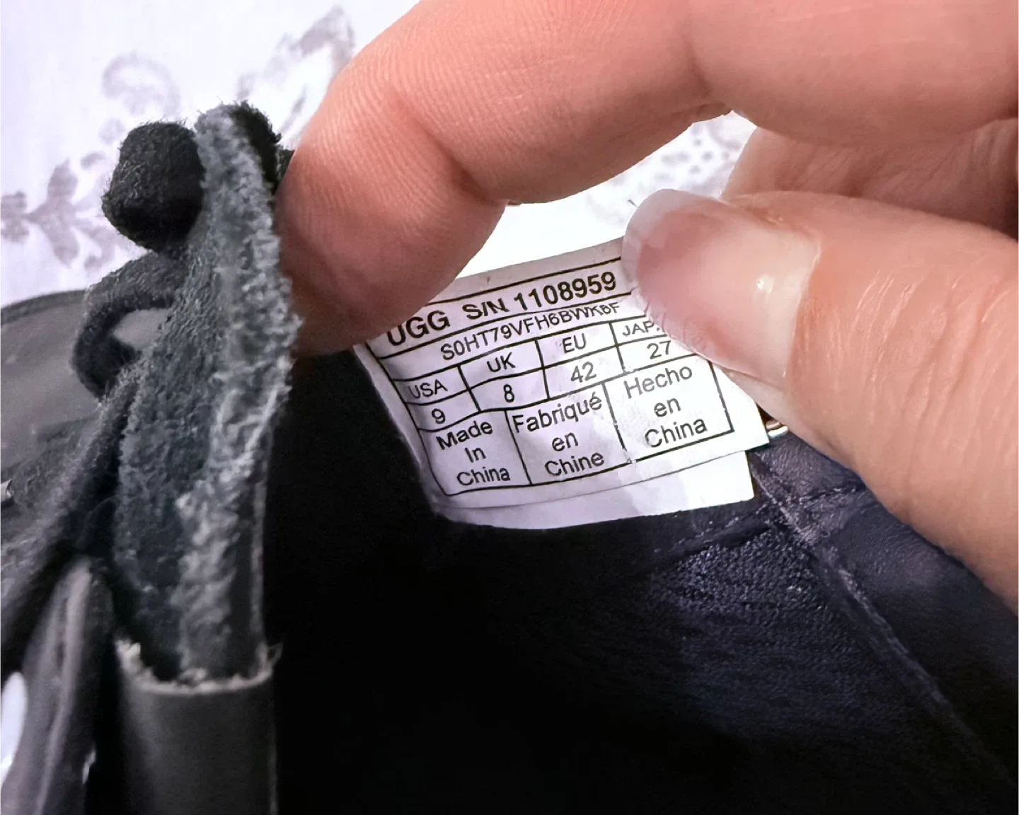 UGG Leather Sneakers - Black image indicator(9)