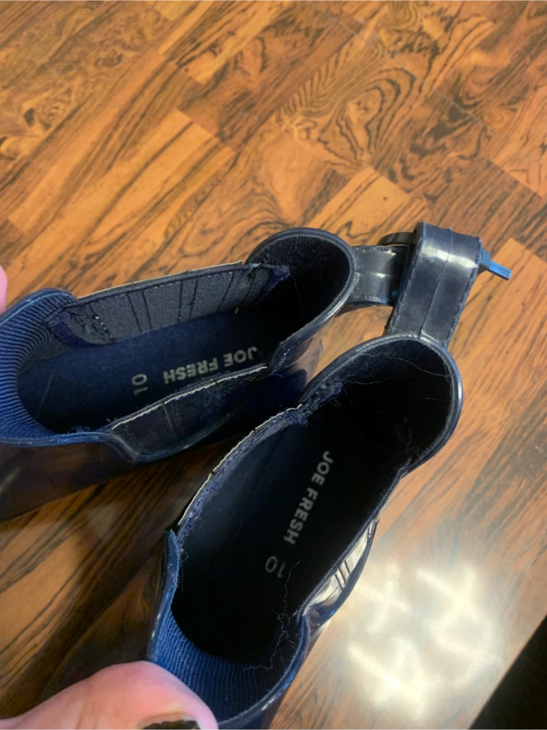 Joe Fresh Navy Blue Boots Size 10 - photo 2