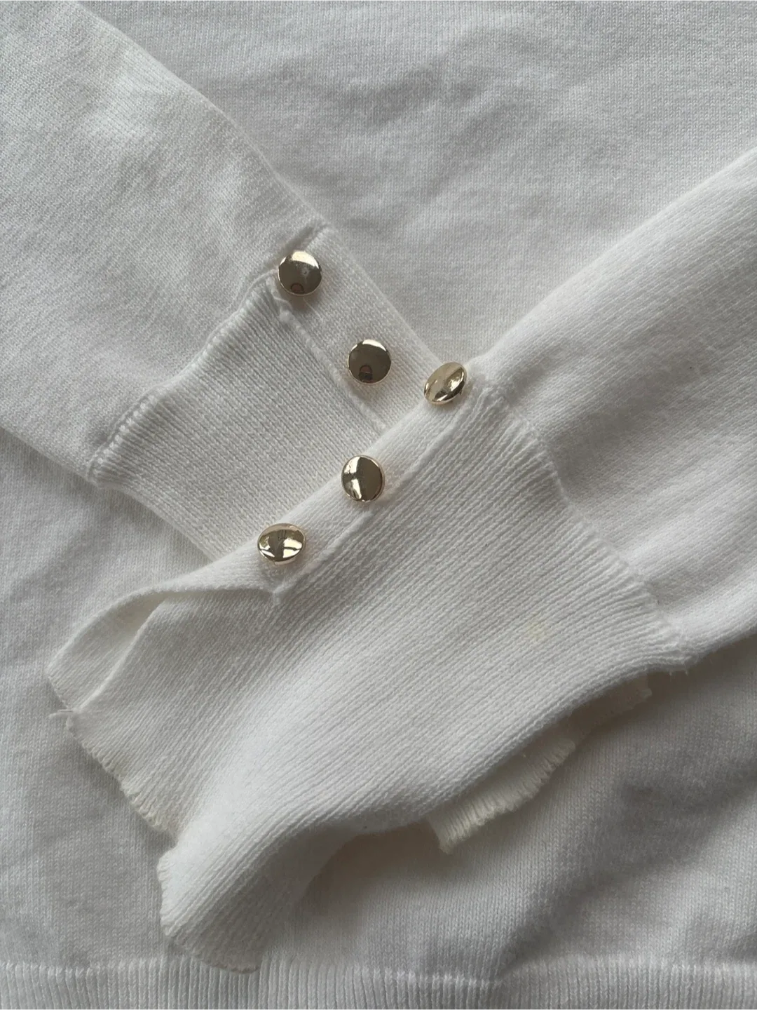 Vilatte White Turtleneck Sweater - Size S image indicator(3)