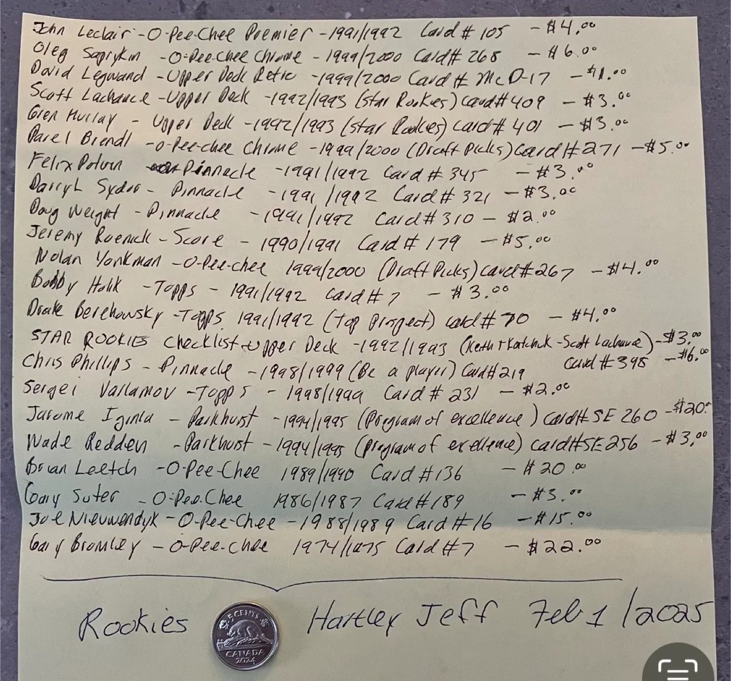 NHL ROOKIE CARDS image indicator(10)