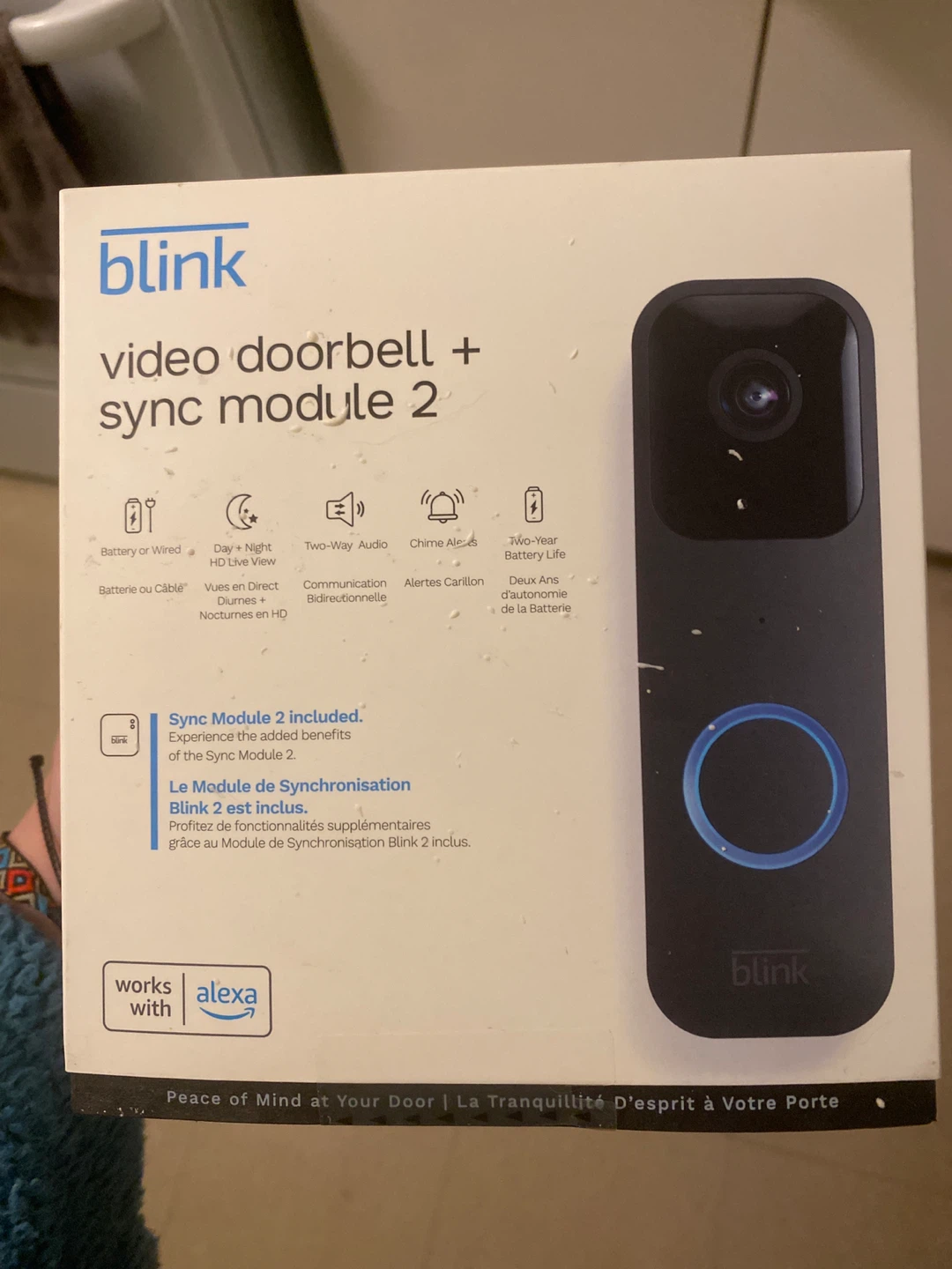 Blink Video Doorbell + Sync Module 2 - New in Box - photo 3