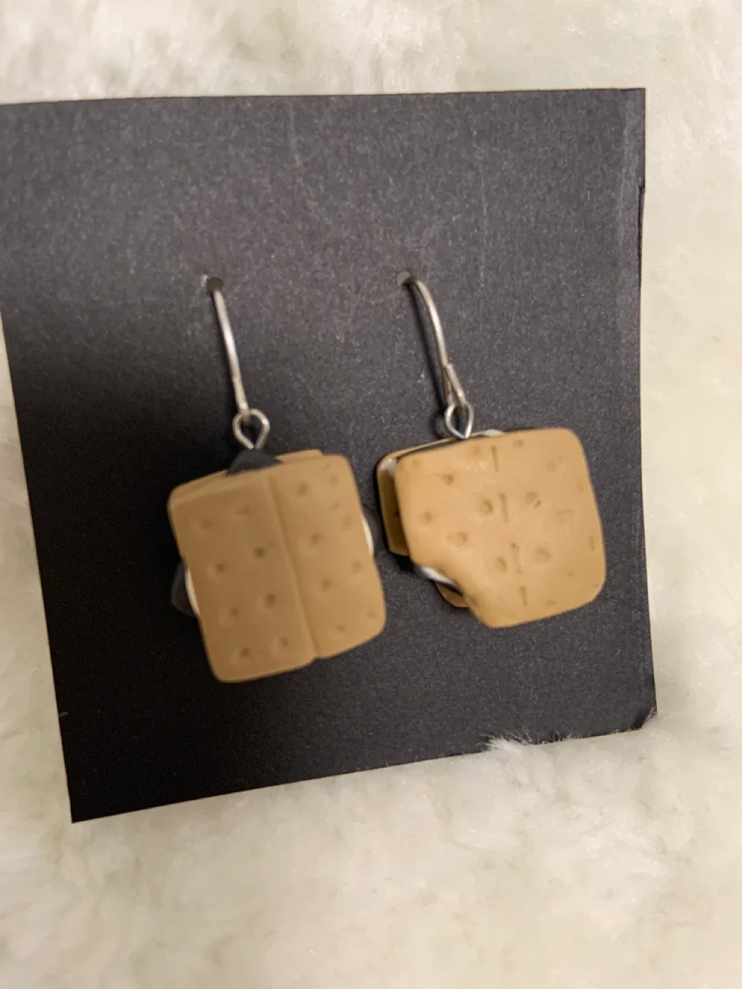 S'mores Earrings - Handmade