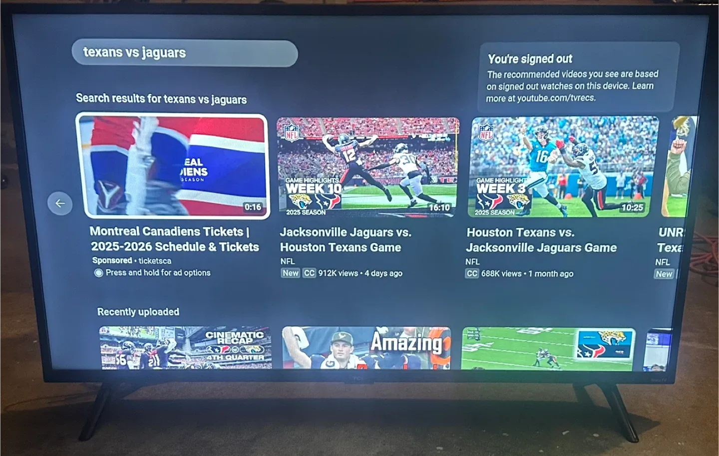 TCL Roku TV 40” image indicator(4)