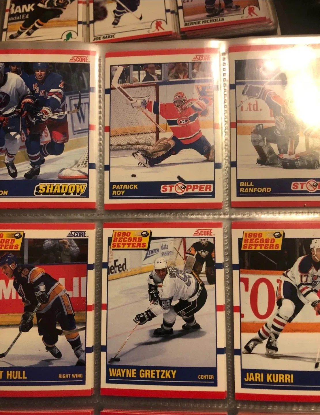 1989-90 score hockey cards American and Canadian Versions image indicator(5)