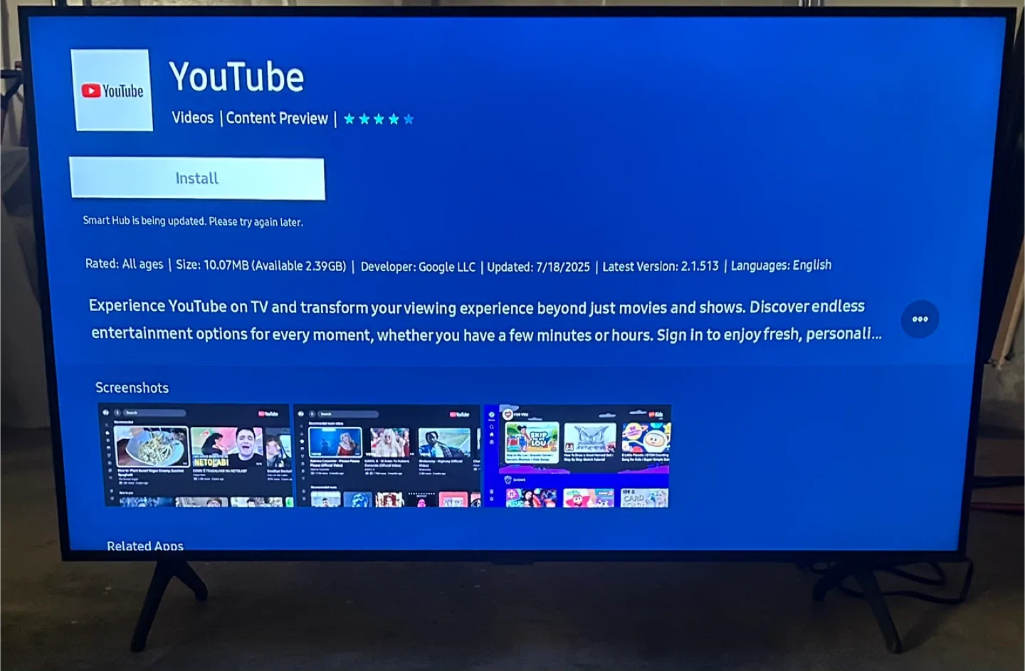 Samsung Smart TV 43” image indicator(2)